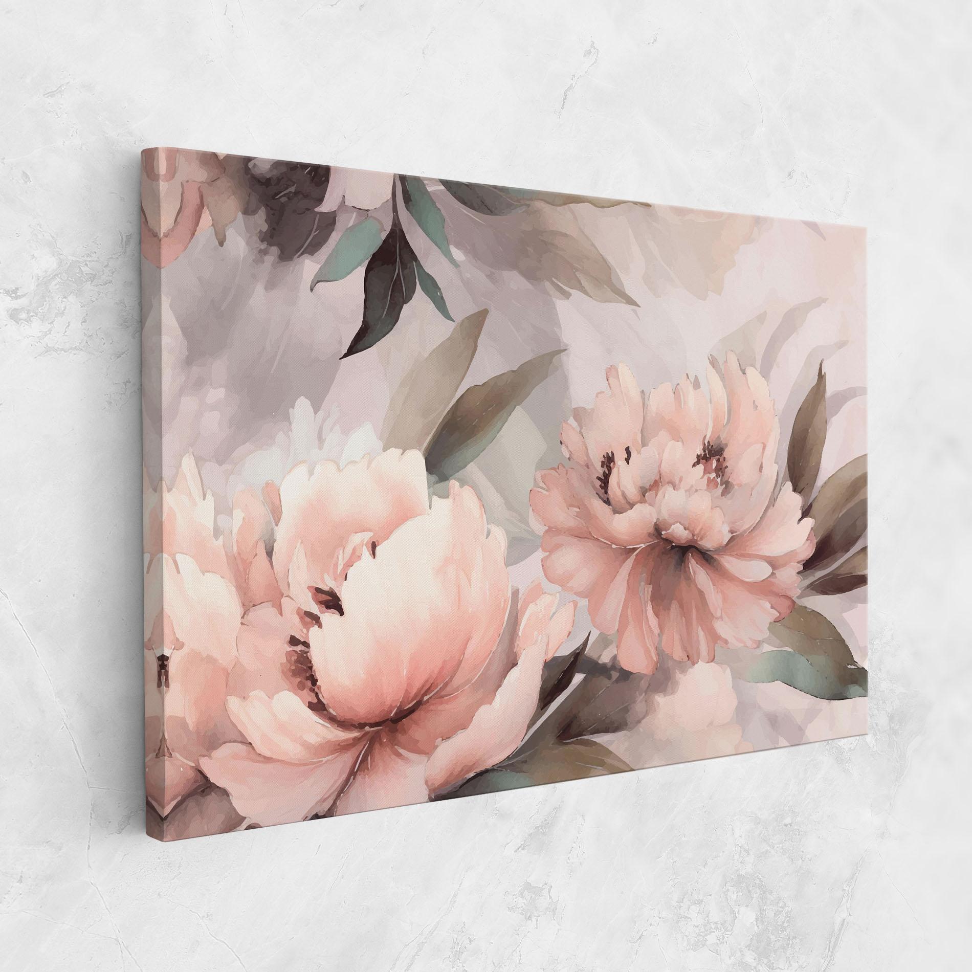 Tablou Canvas Dreamy Peony Art mockup 1