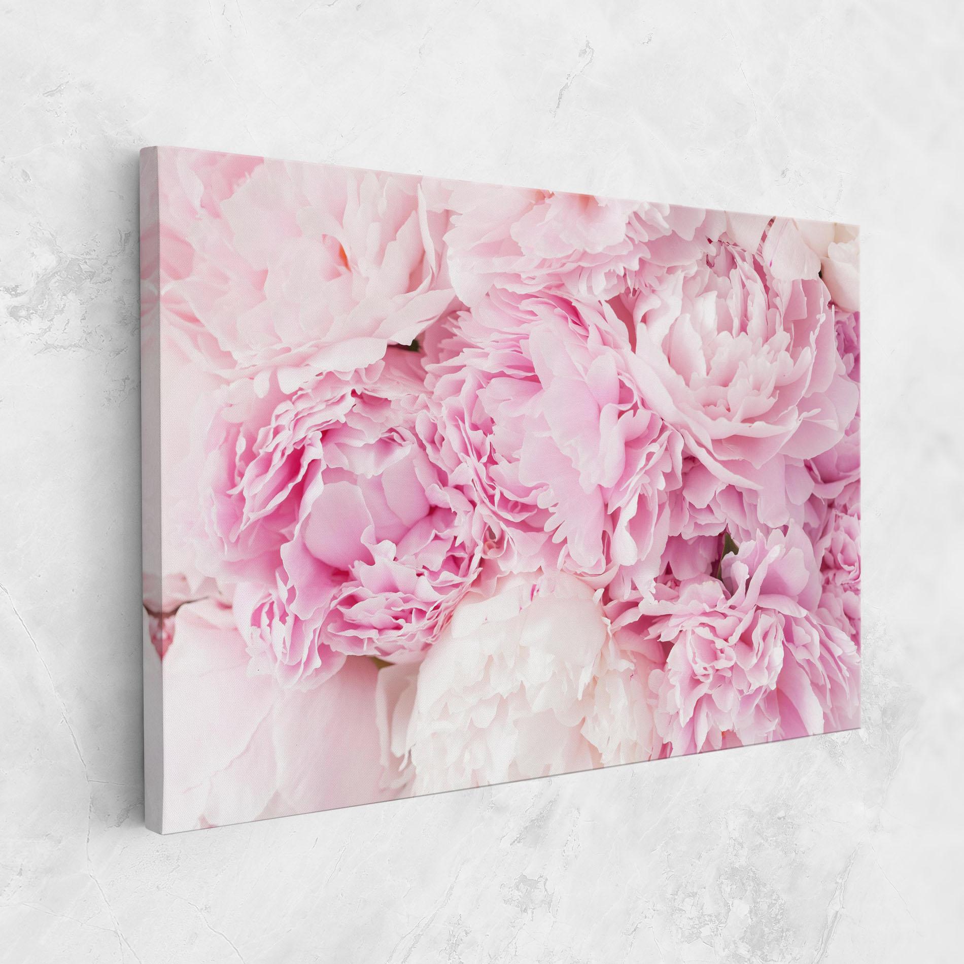Tablou Canvas Dreamy Pink Pastel Peony mockup 1
