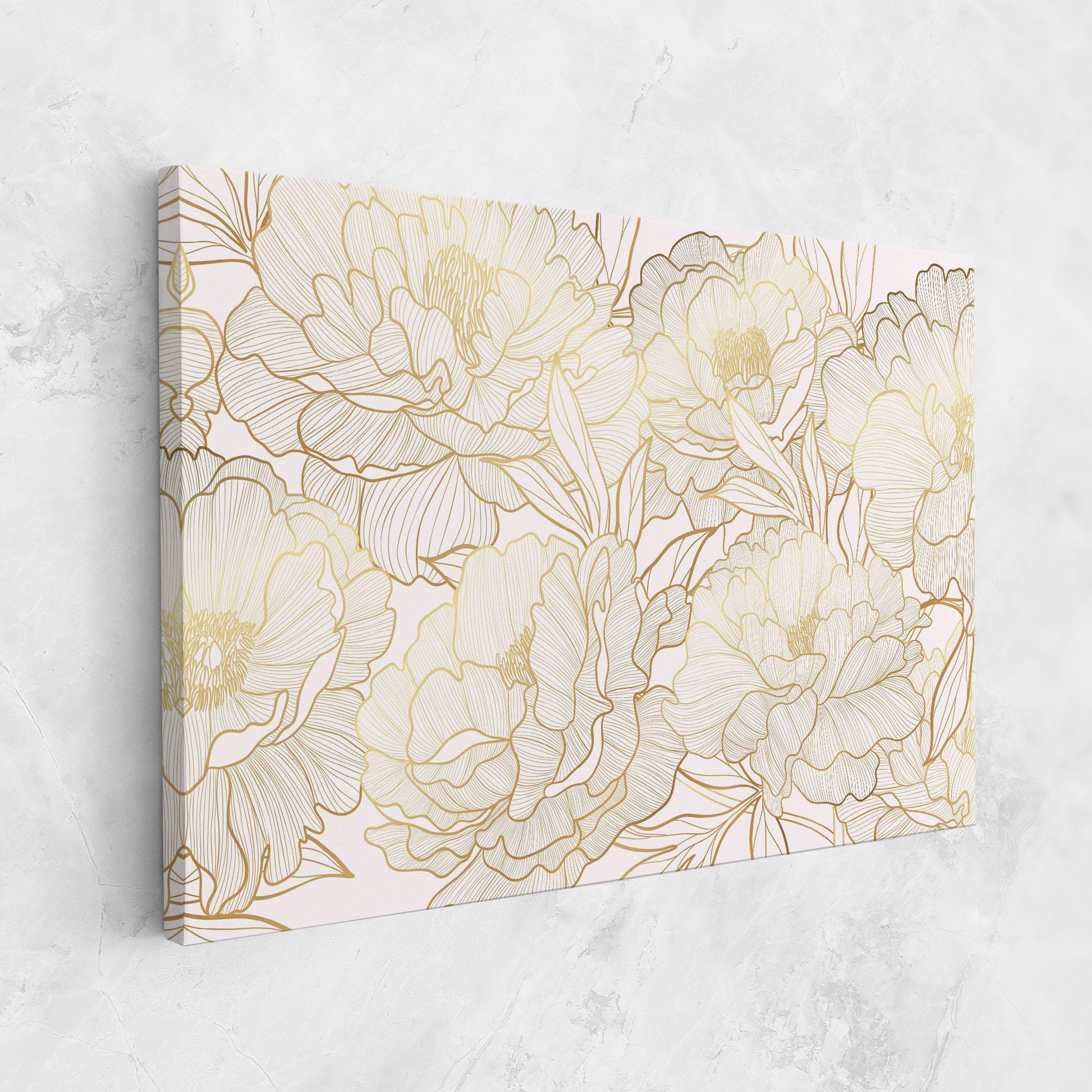 Tablou Canvas Golden Peony mockup 1