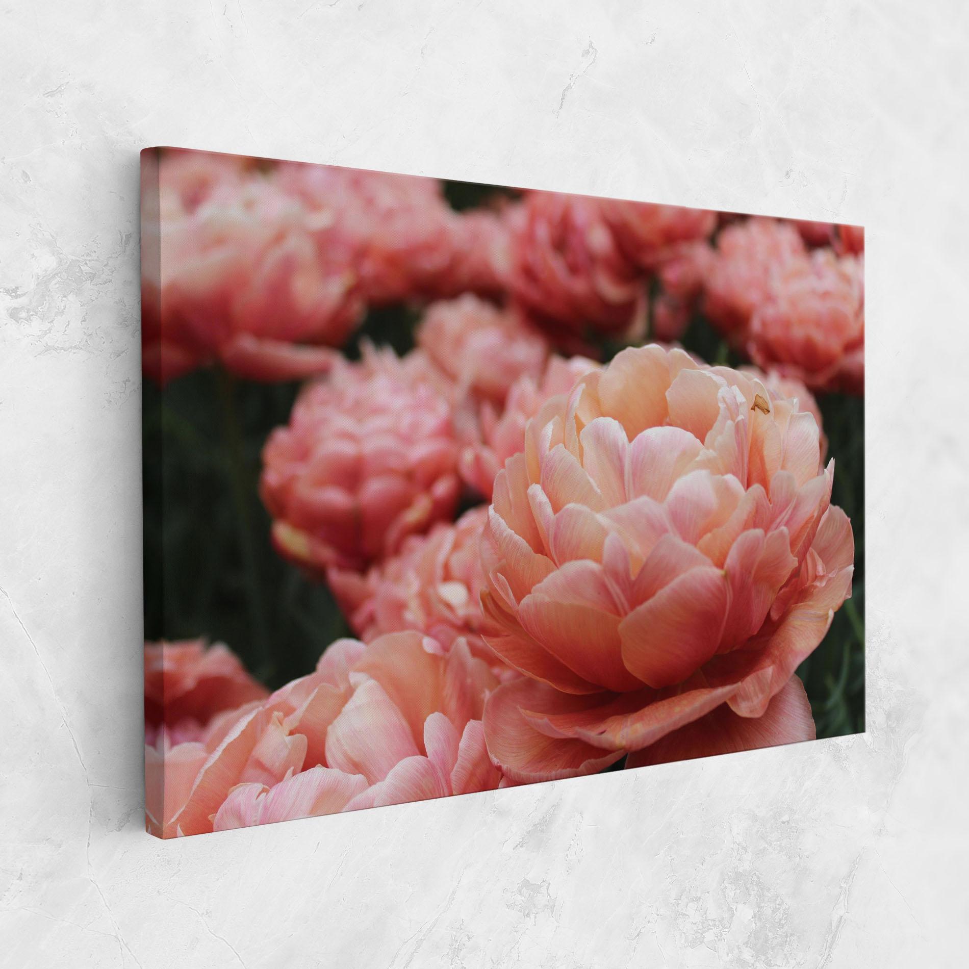 Tablou Canvas Light Orange Peony mockup 1