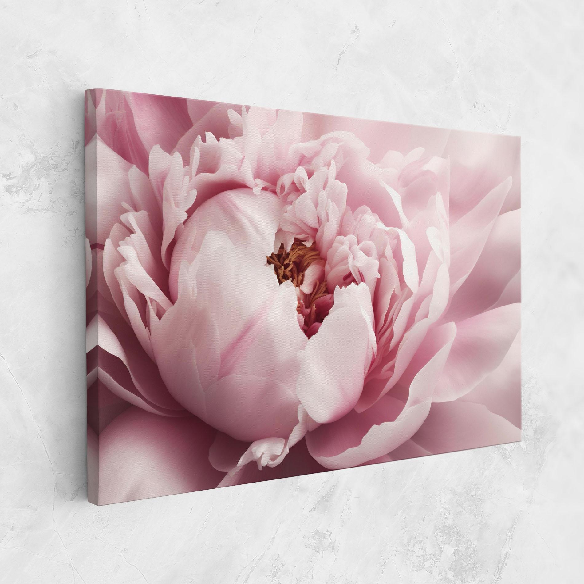 Tablou Canvas Pastel Peony Petals mockup 1