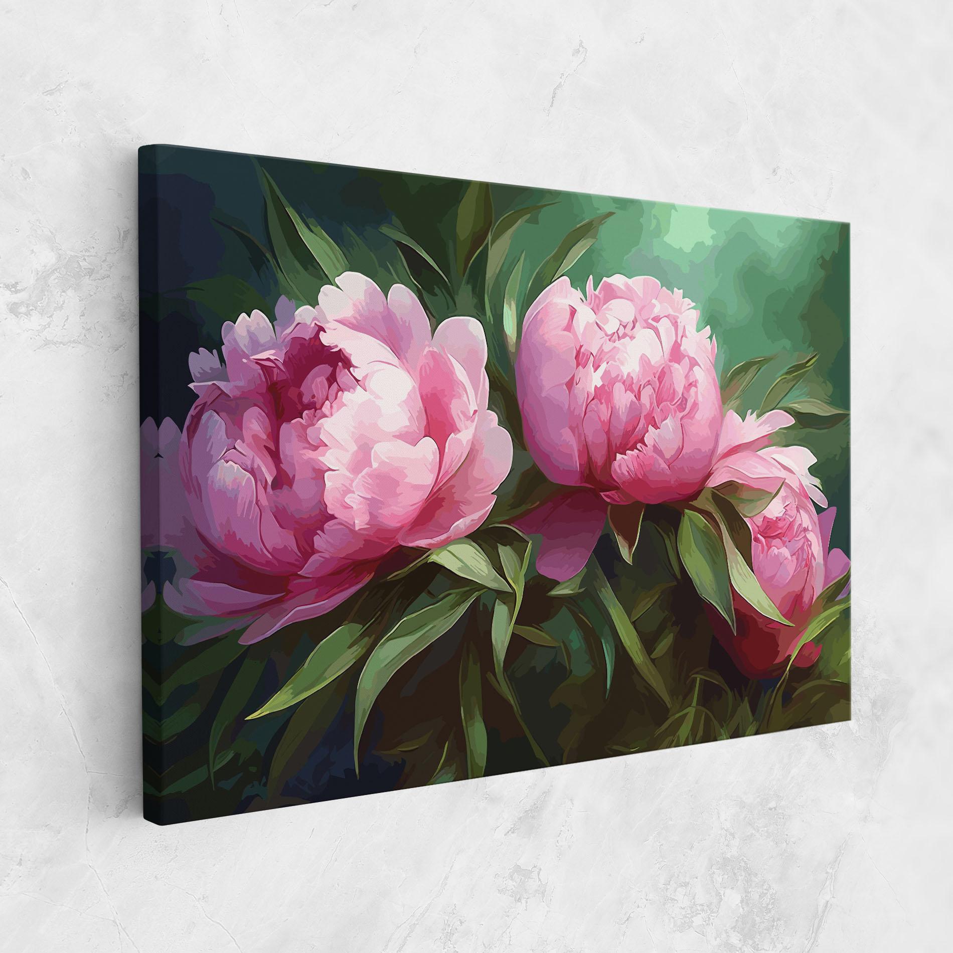 Tablou Canvas Peonies Art mockup 1