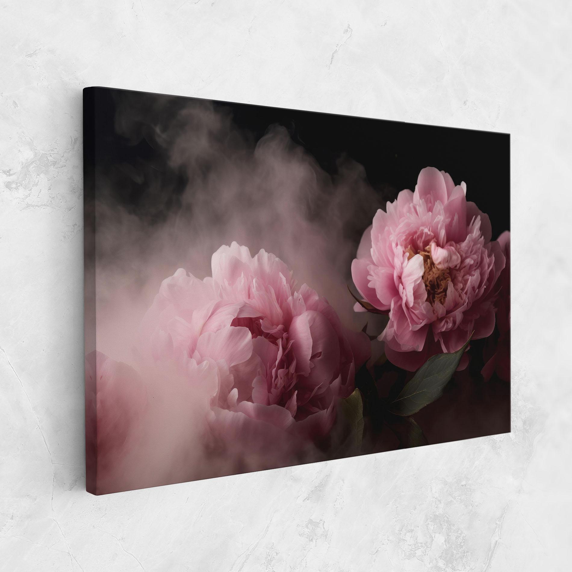 Tablou Canvas Peony In Smoke mockup 1