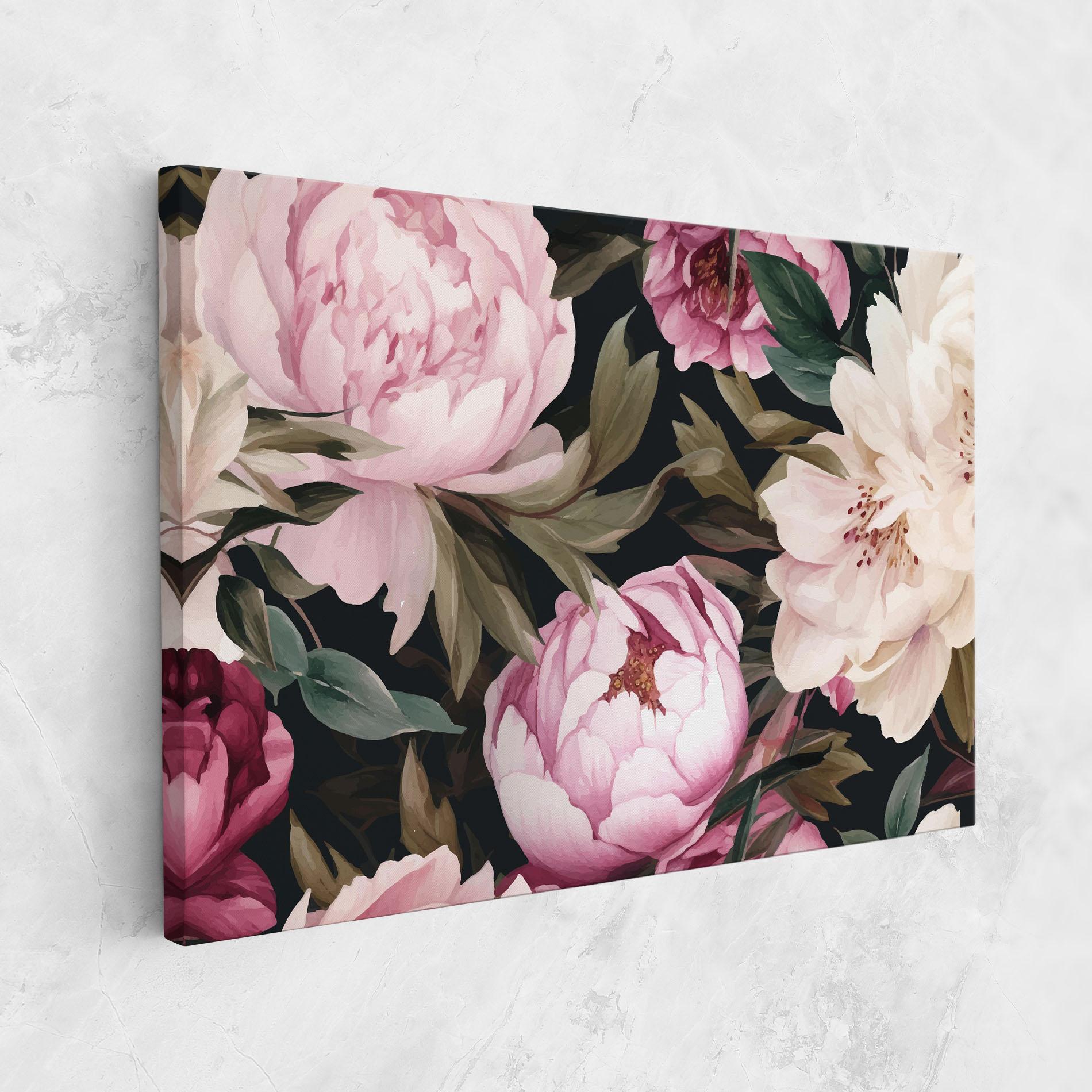 Tablou Canvas Peony Paint mockup 1