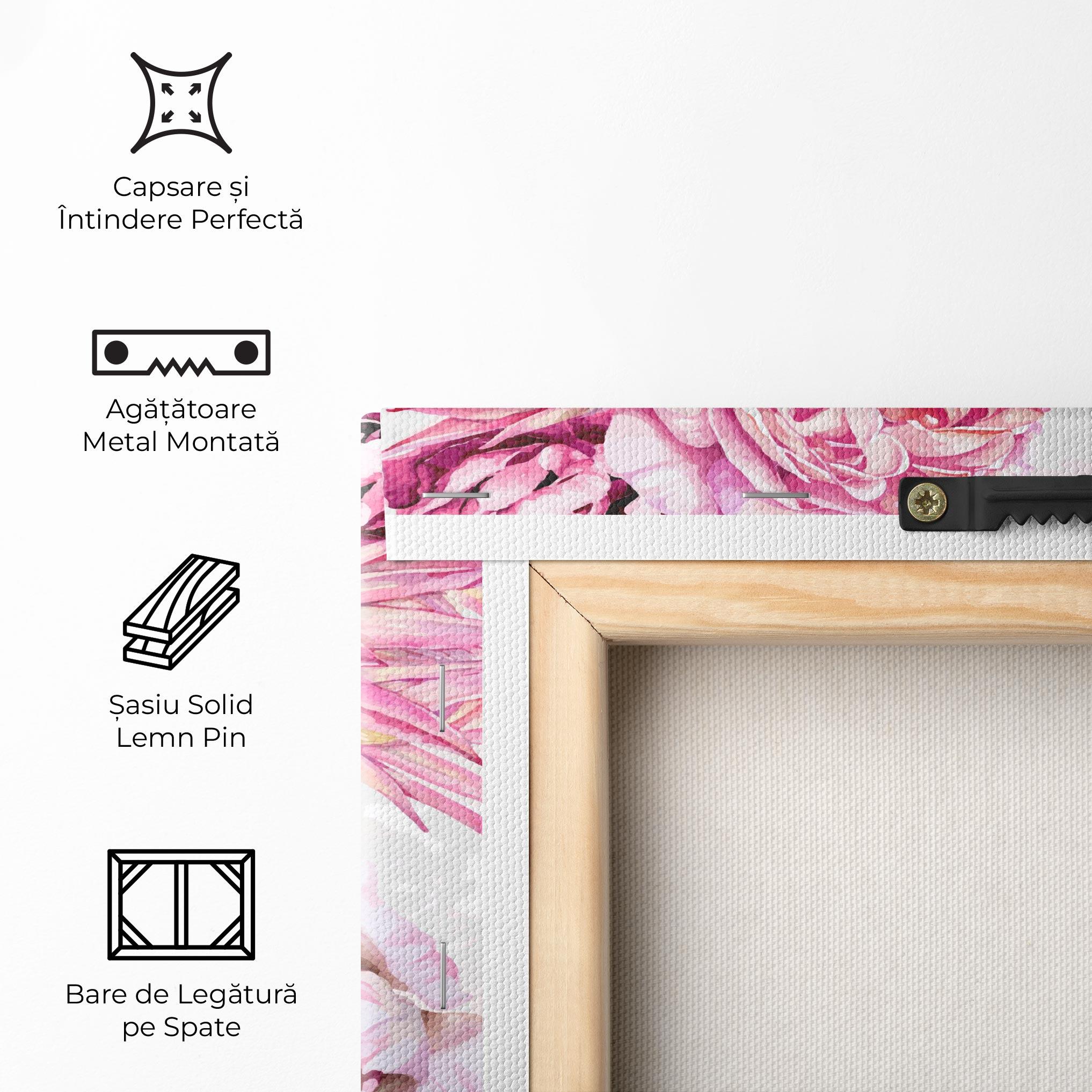 Tablou Canvas Blooming Peony mockup 5