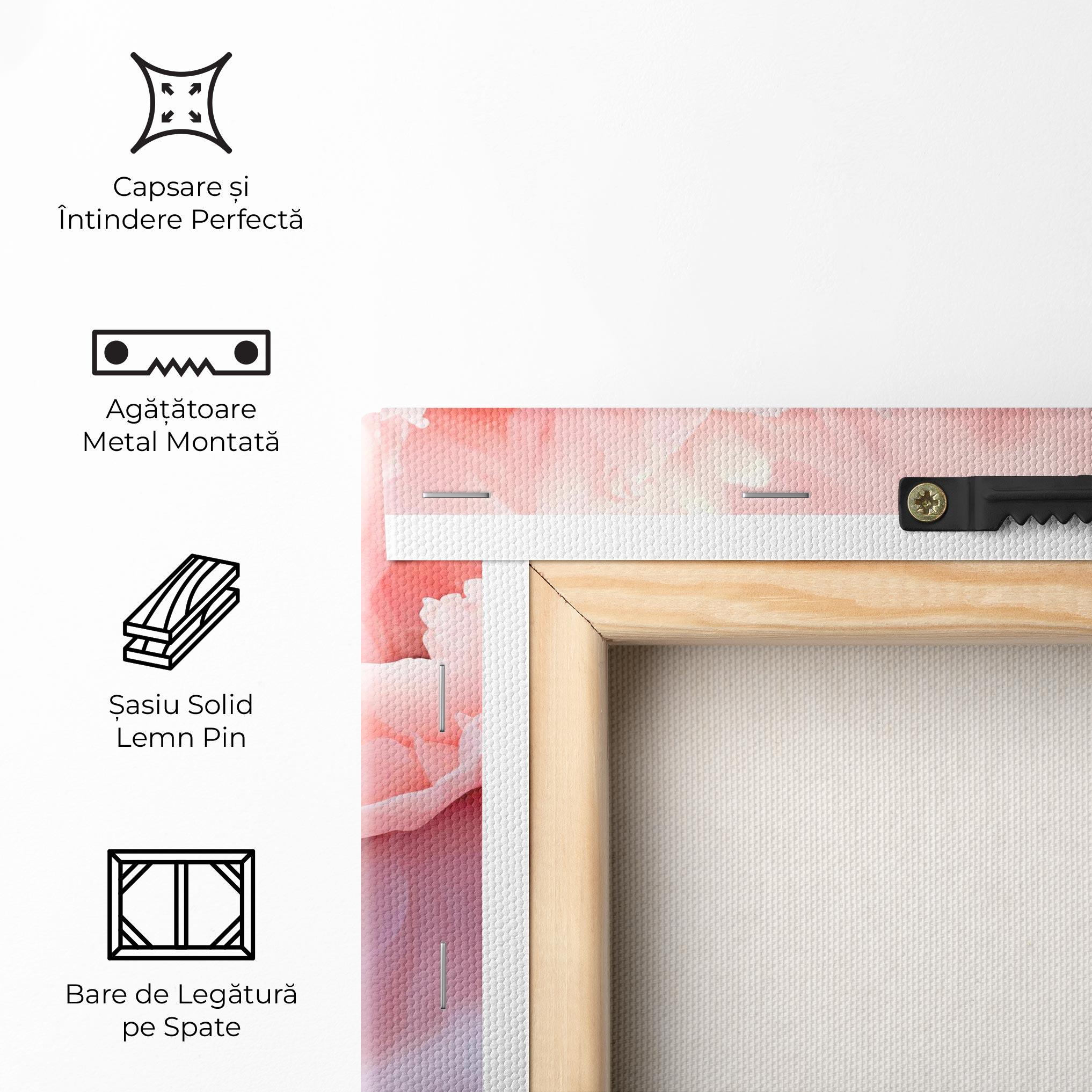 Tablou Canvas Close Up Dreamy Peony mockup 5