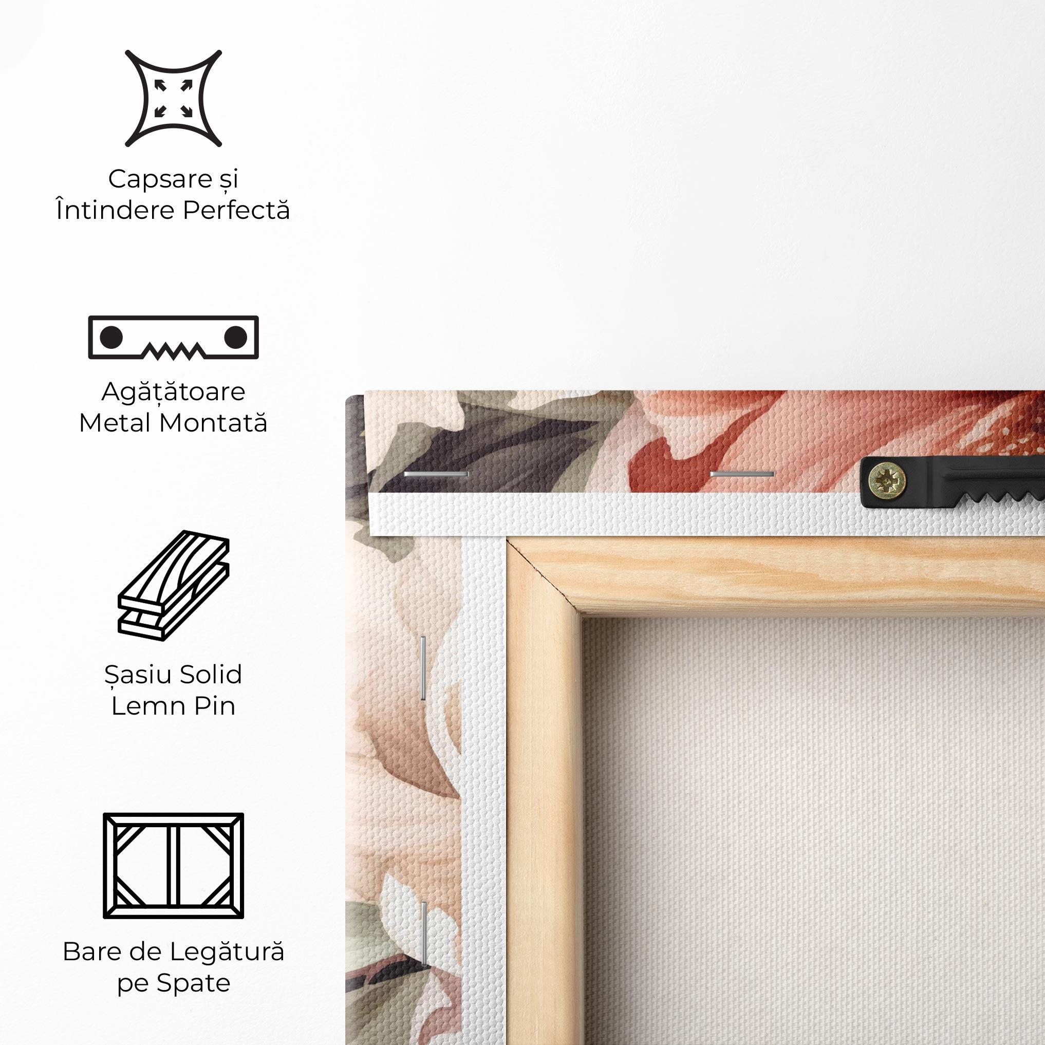 Tablou Canvas Cream Pink Peony mockup 5