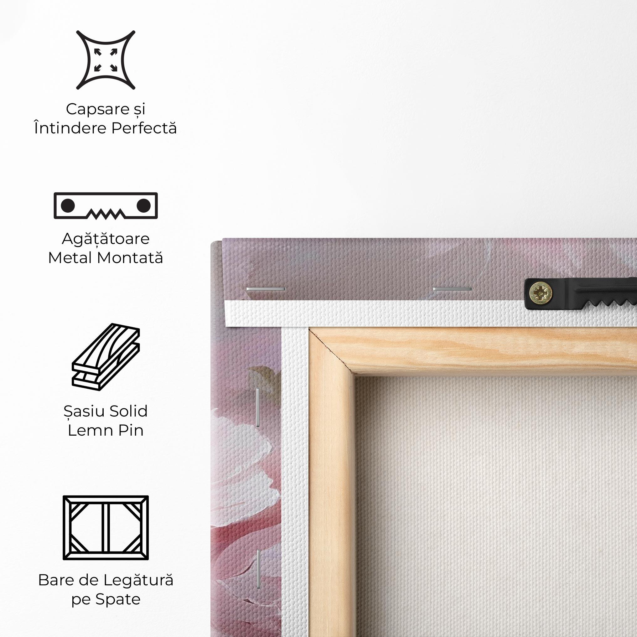 Tablou Canvas Dreamy Painting Peony mockup 5