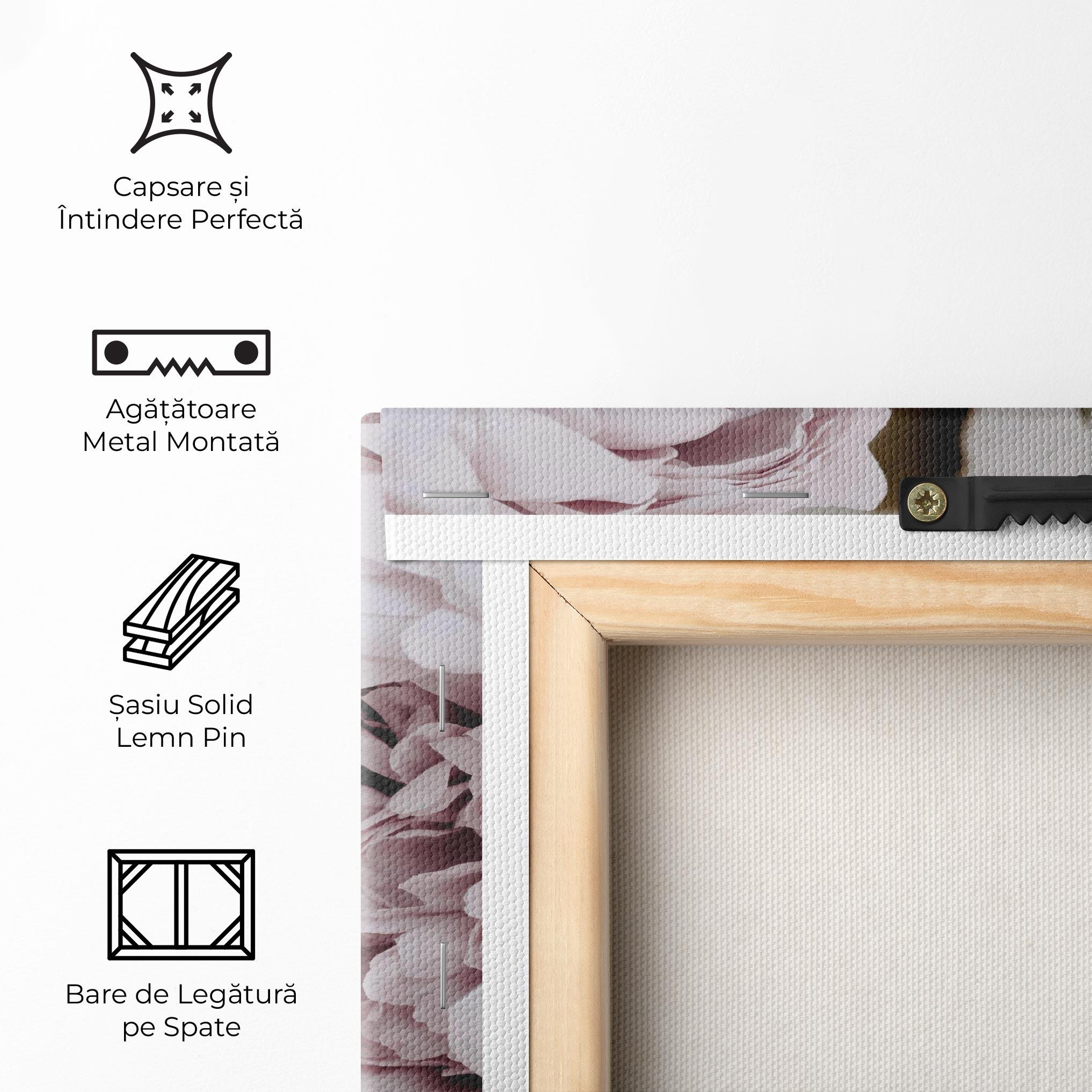 Tablou Canvas Grey Peony Bouquet mockup 5