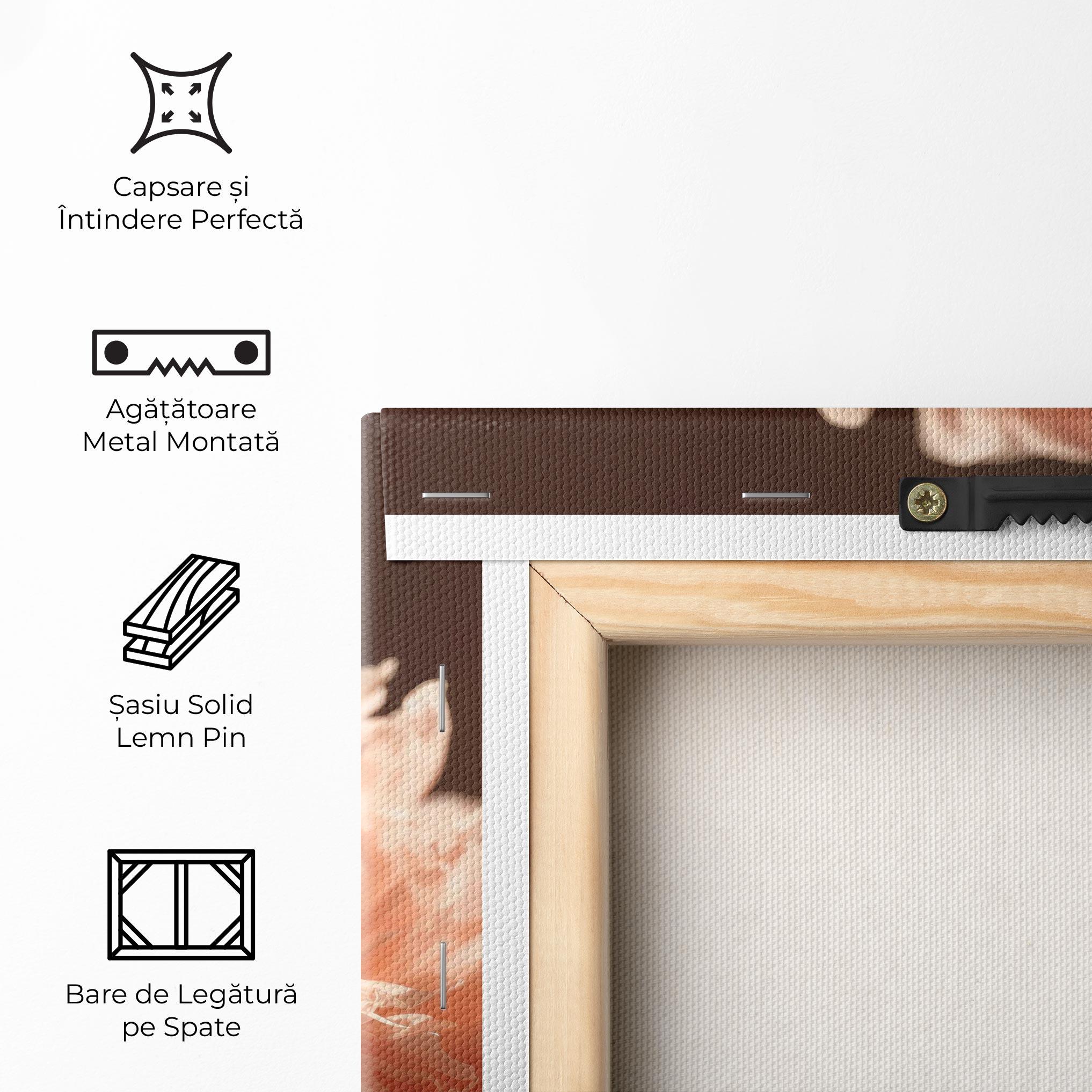 Tablou Canvas Light Orange Peony View mockup 5