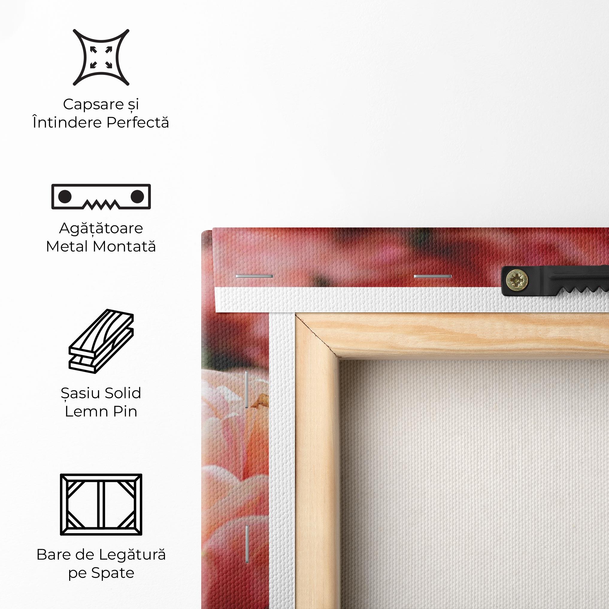 Tablou Canvas Light Orange Peony mockup 5