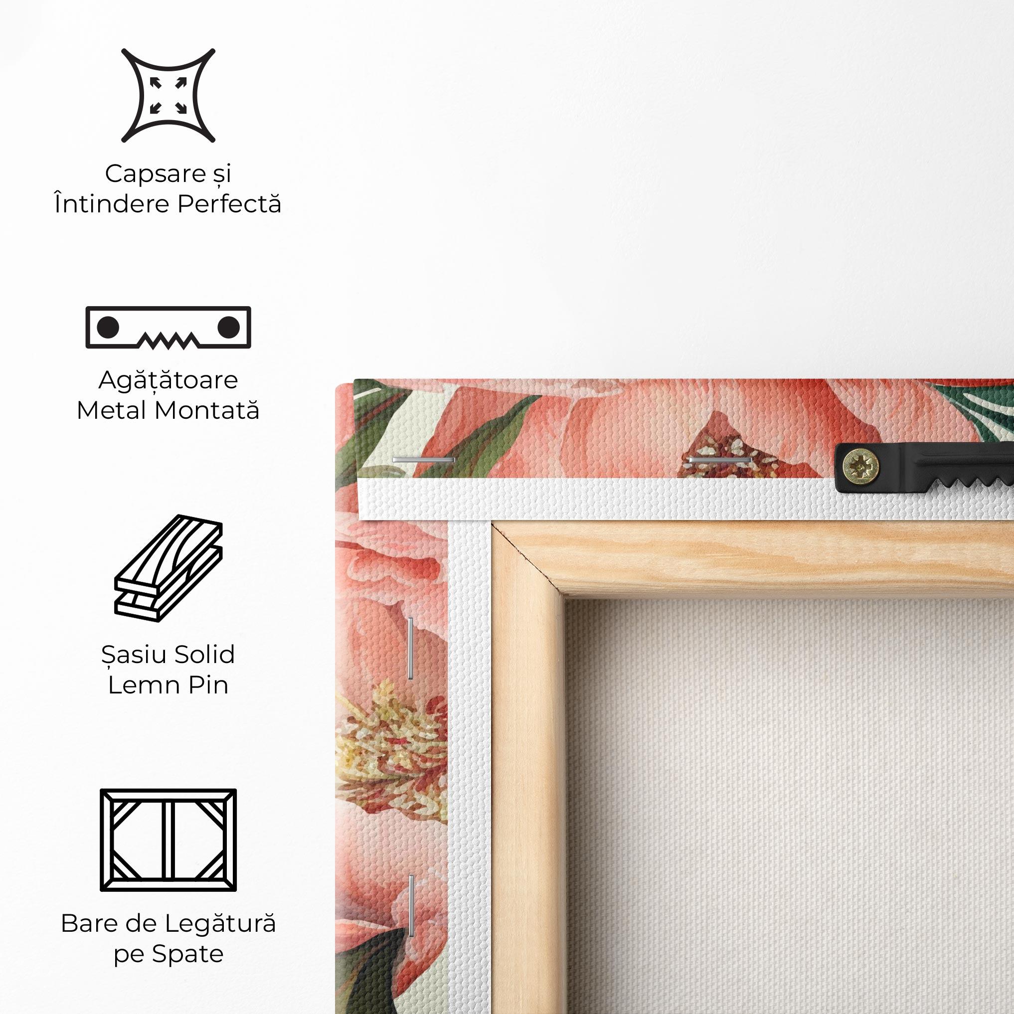 Tablou Canvas Light Red Peony mockup 5