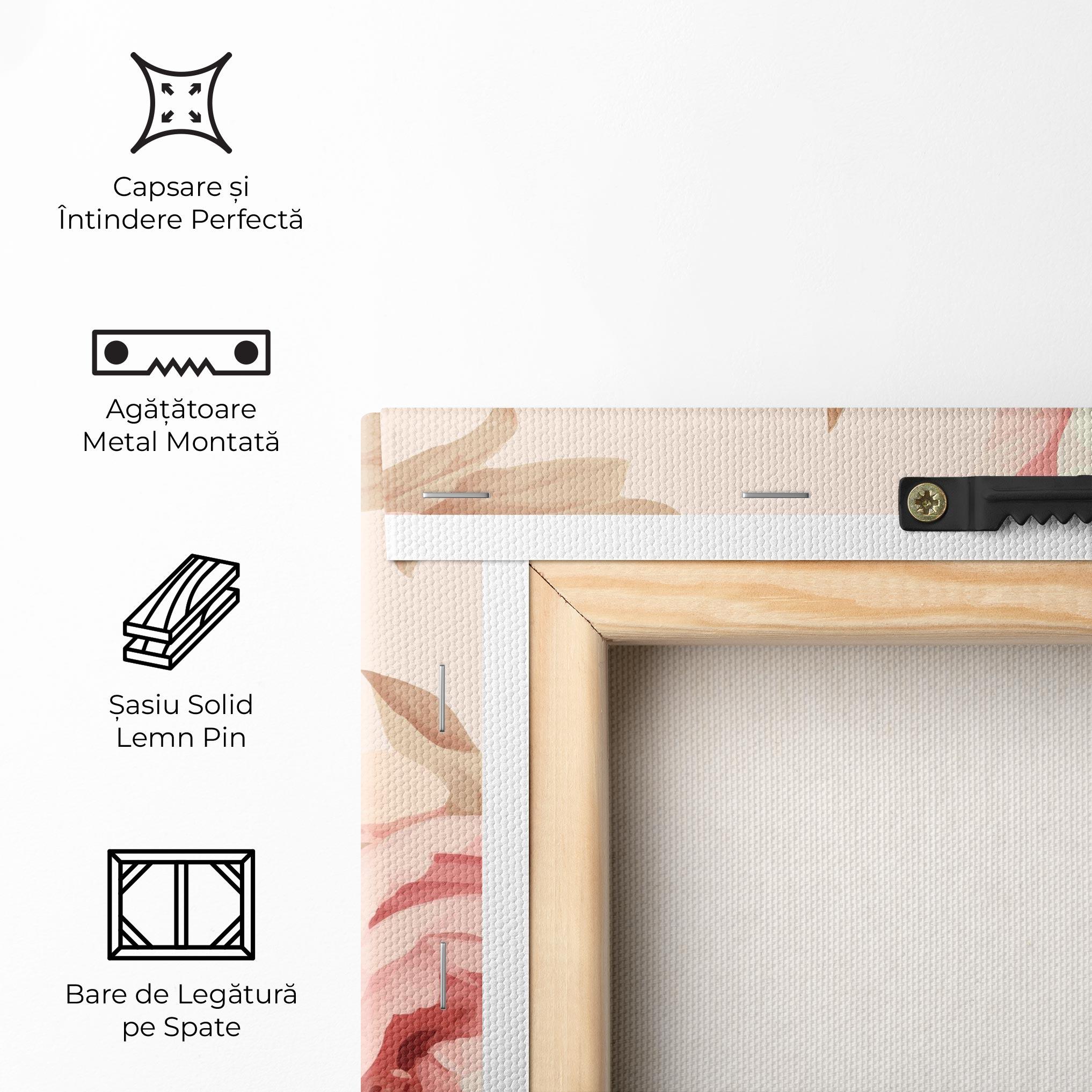 Tablou Canvas Pastel Peony mockup 5