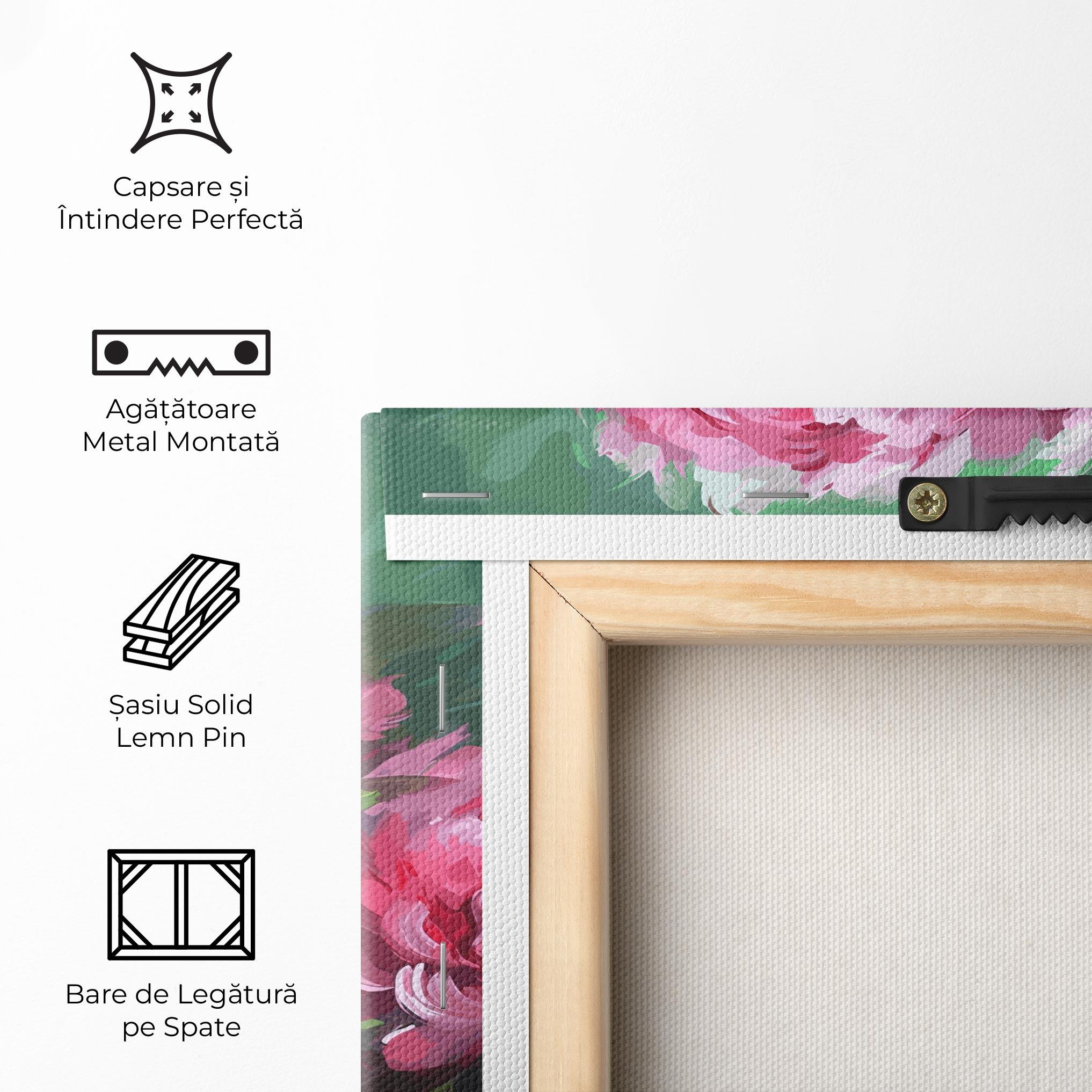Tablou Canvas Pretty Peonies mockup 5