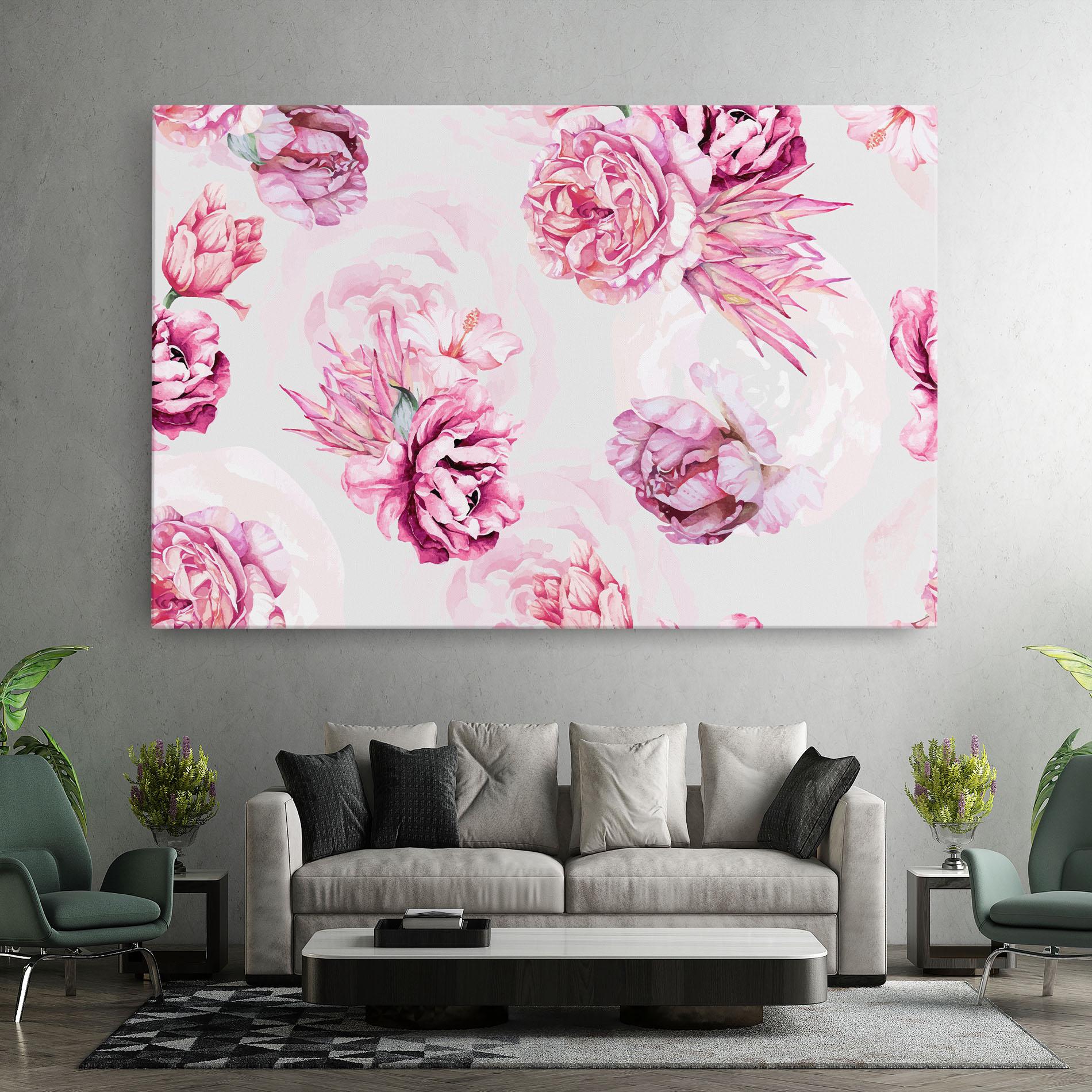 Tablou Canvas Blooming Peony mockup 7