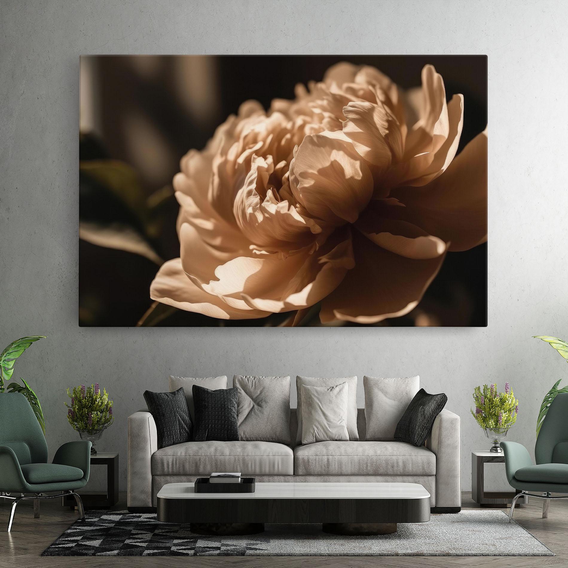 Tablou Canvas Cream Peony mockup 7