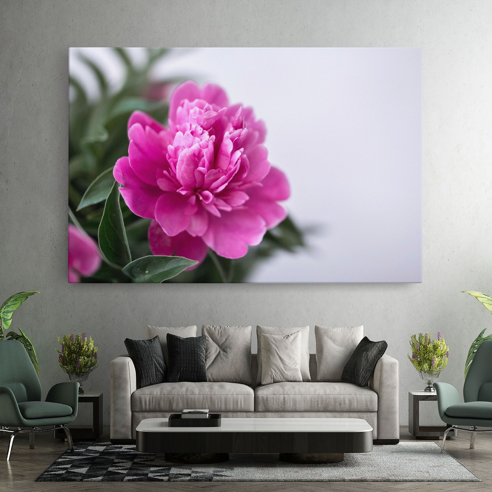 Dark Pink Peony mockup 7