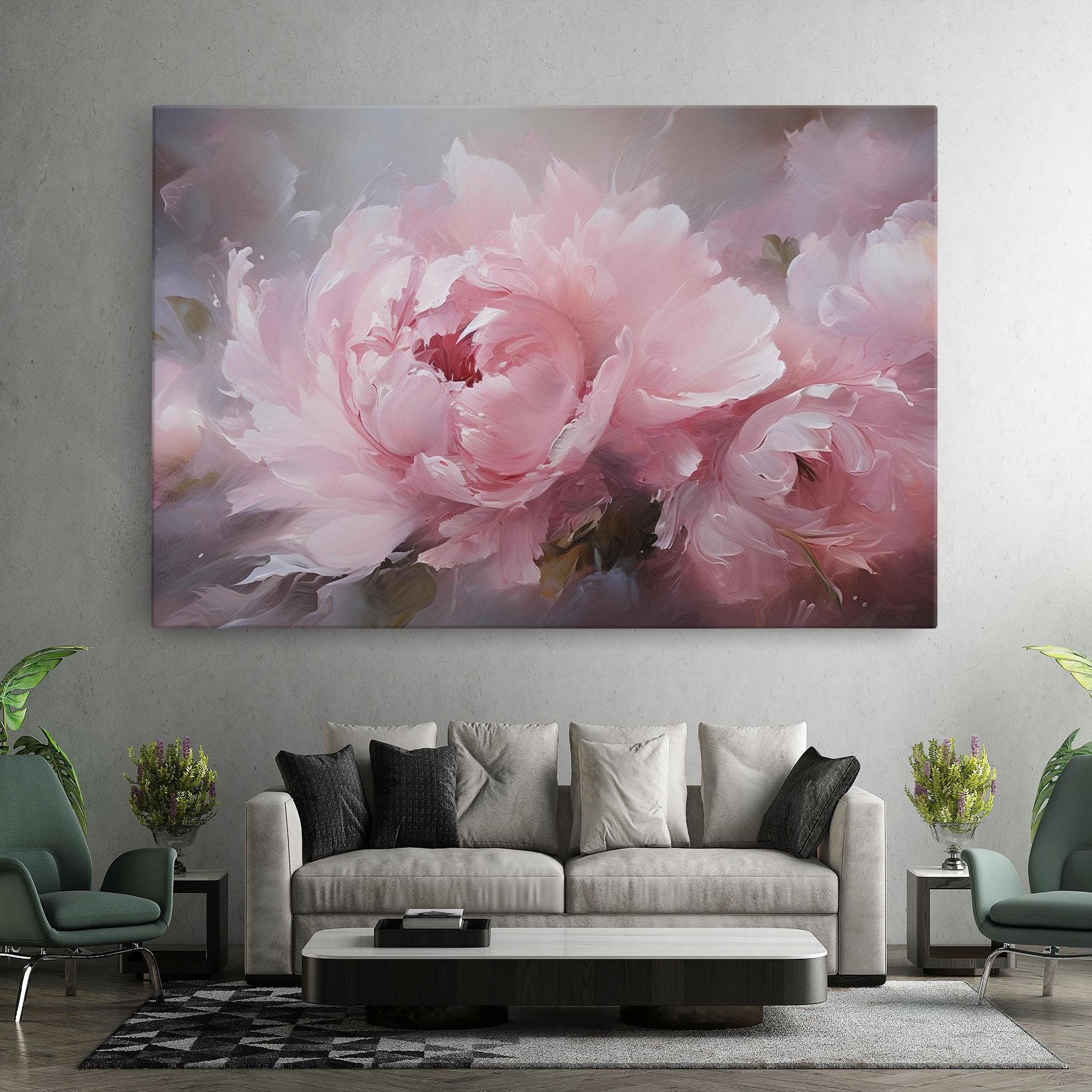 Tablou Canvas Dreamy Painting Peony mockup 7