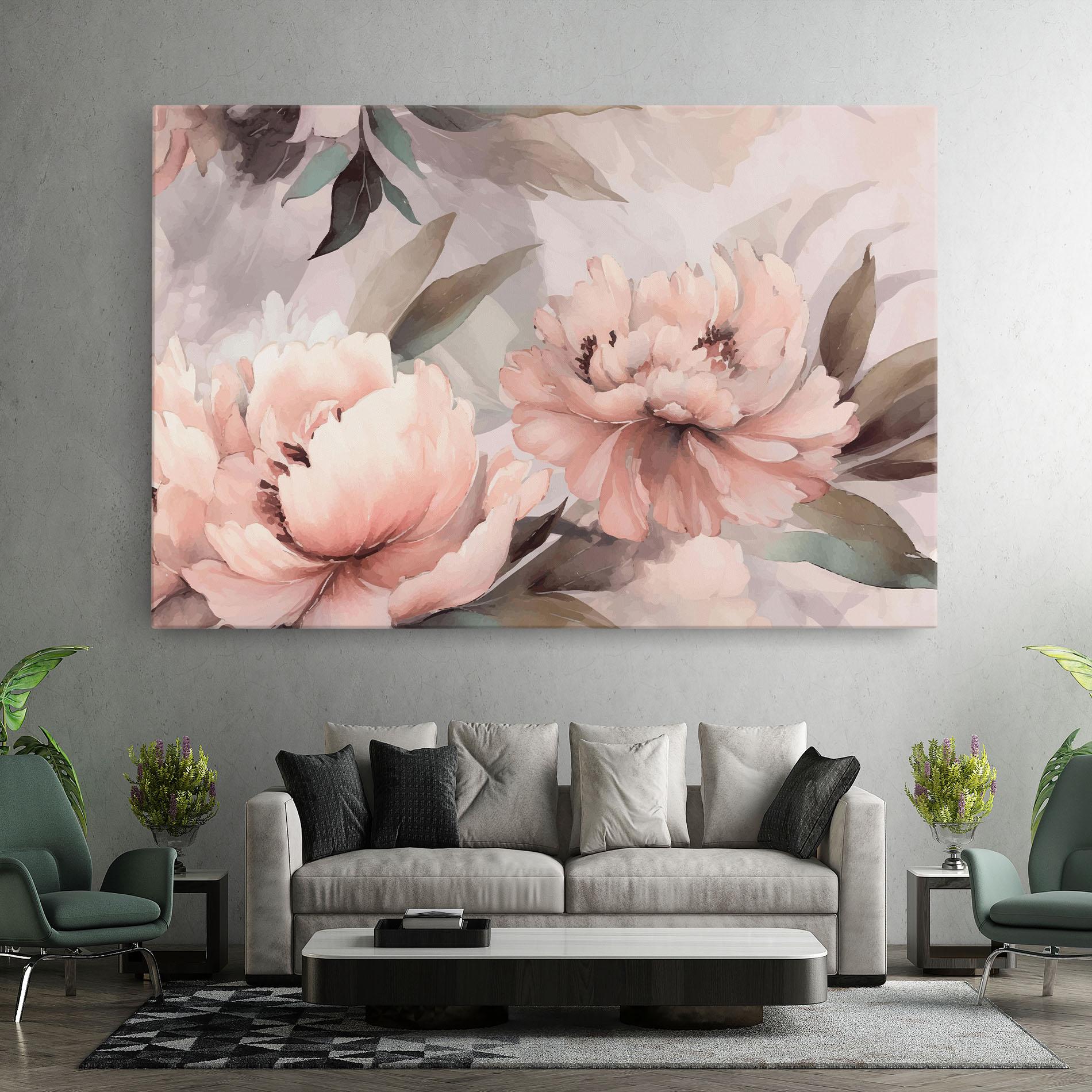 Tablou Canvas Dreamy Peony Art mockup 7