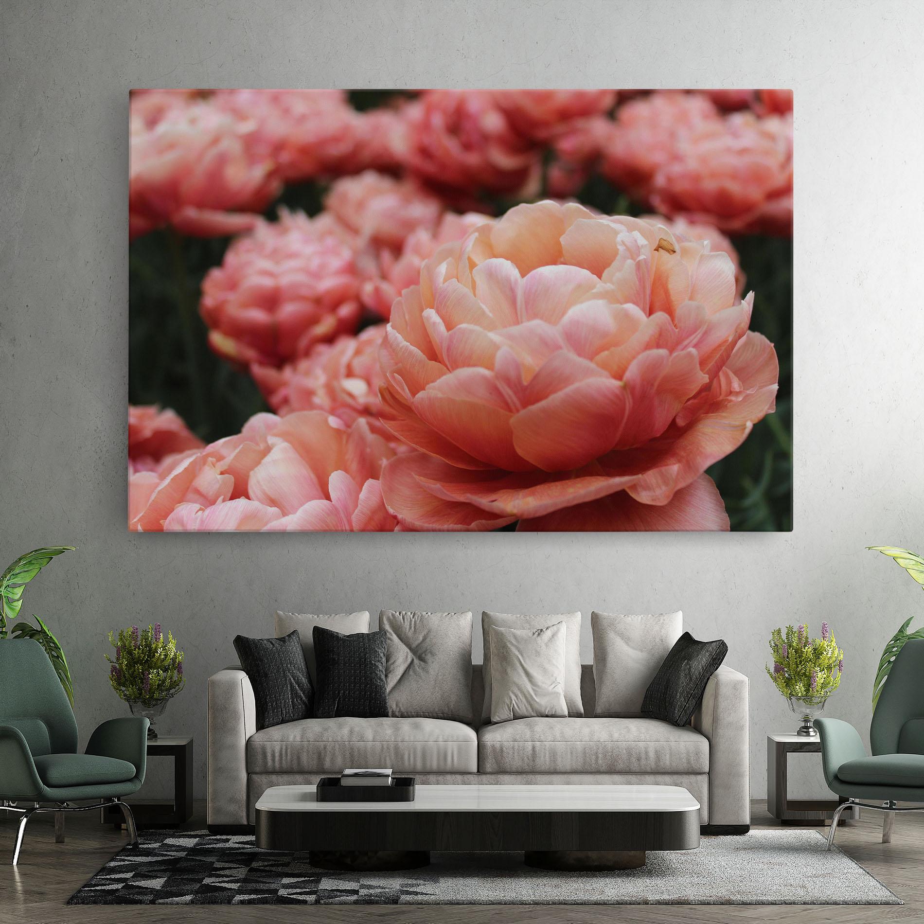 Tablou Canvas Light Orange Peony mockup 7