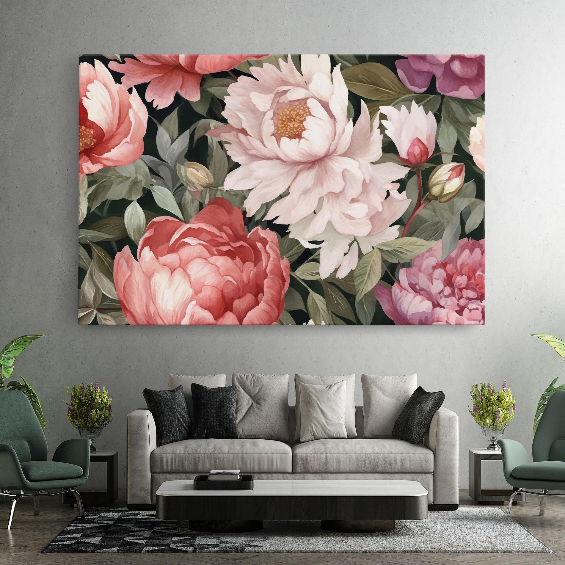 Tablou Canvas Light Peony Art mockup 7