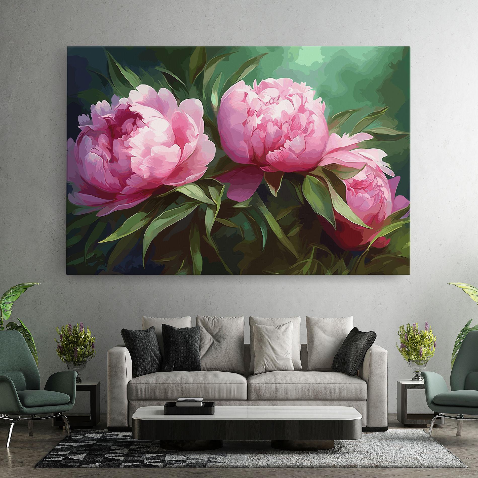 Tablou Canvas Peonies Art mockup 7