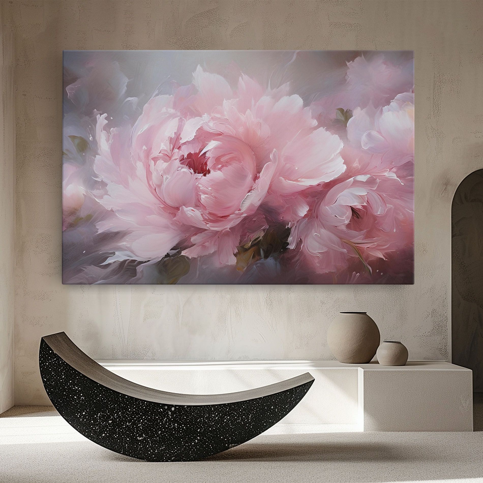 Dreamy Painting Peony mockup 8
