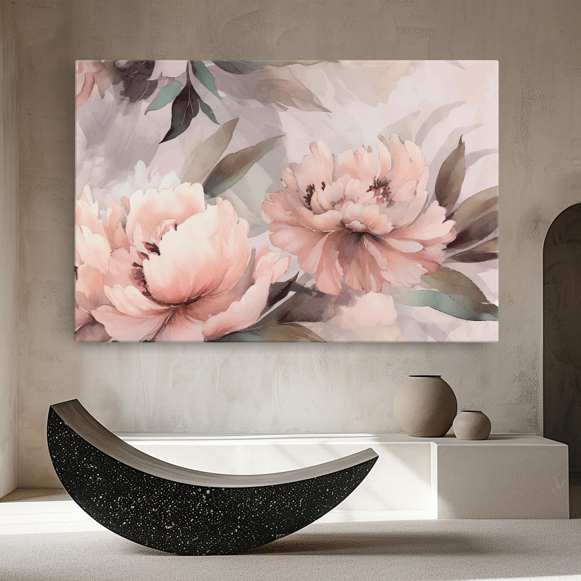 Tablou Canvas Dreamy Peony Art mockup 8