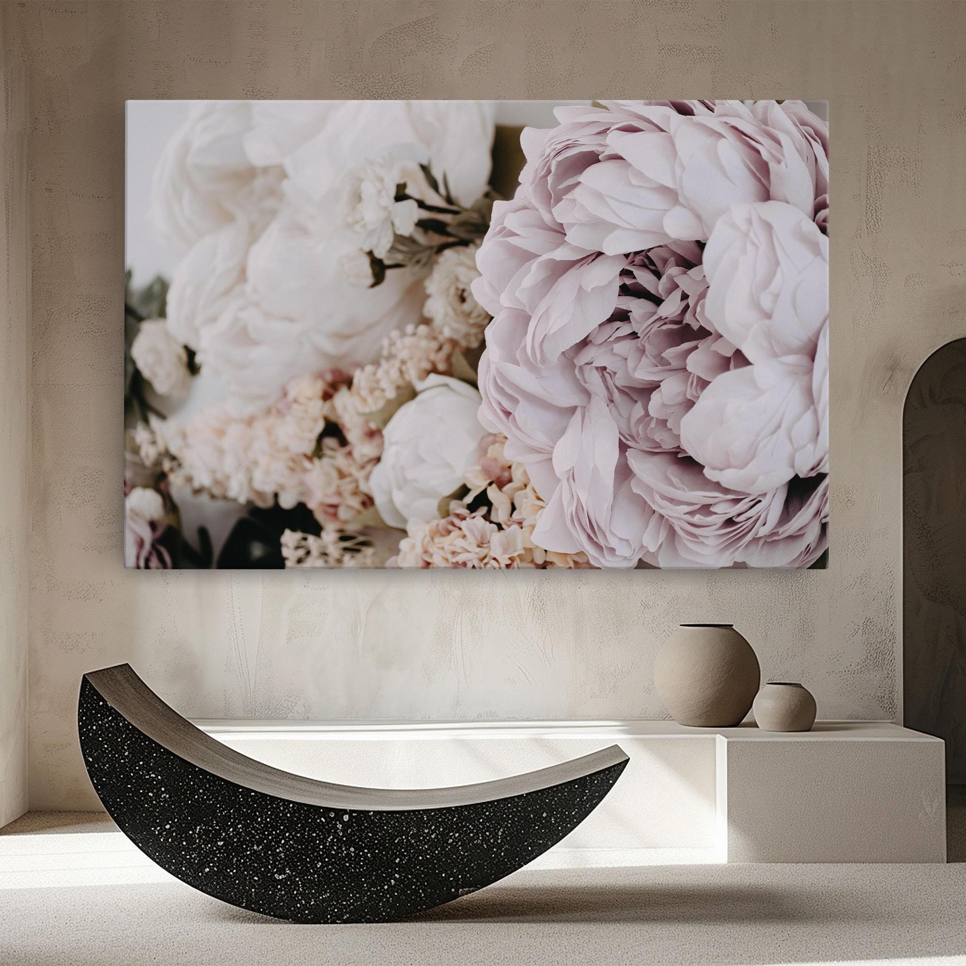 Tablou Canvas Grey Peony Bouquet mockup 8