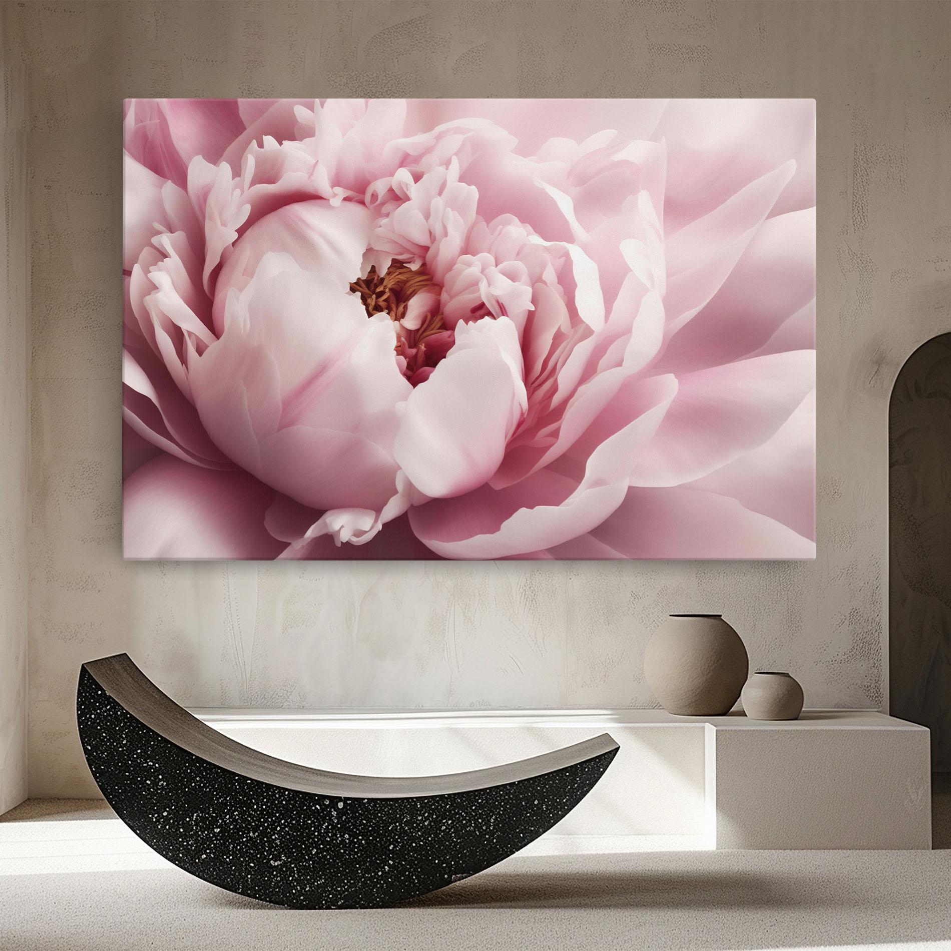 Tablou Canvas Pastel Peony Petals mockup 8