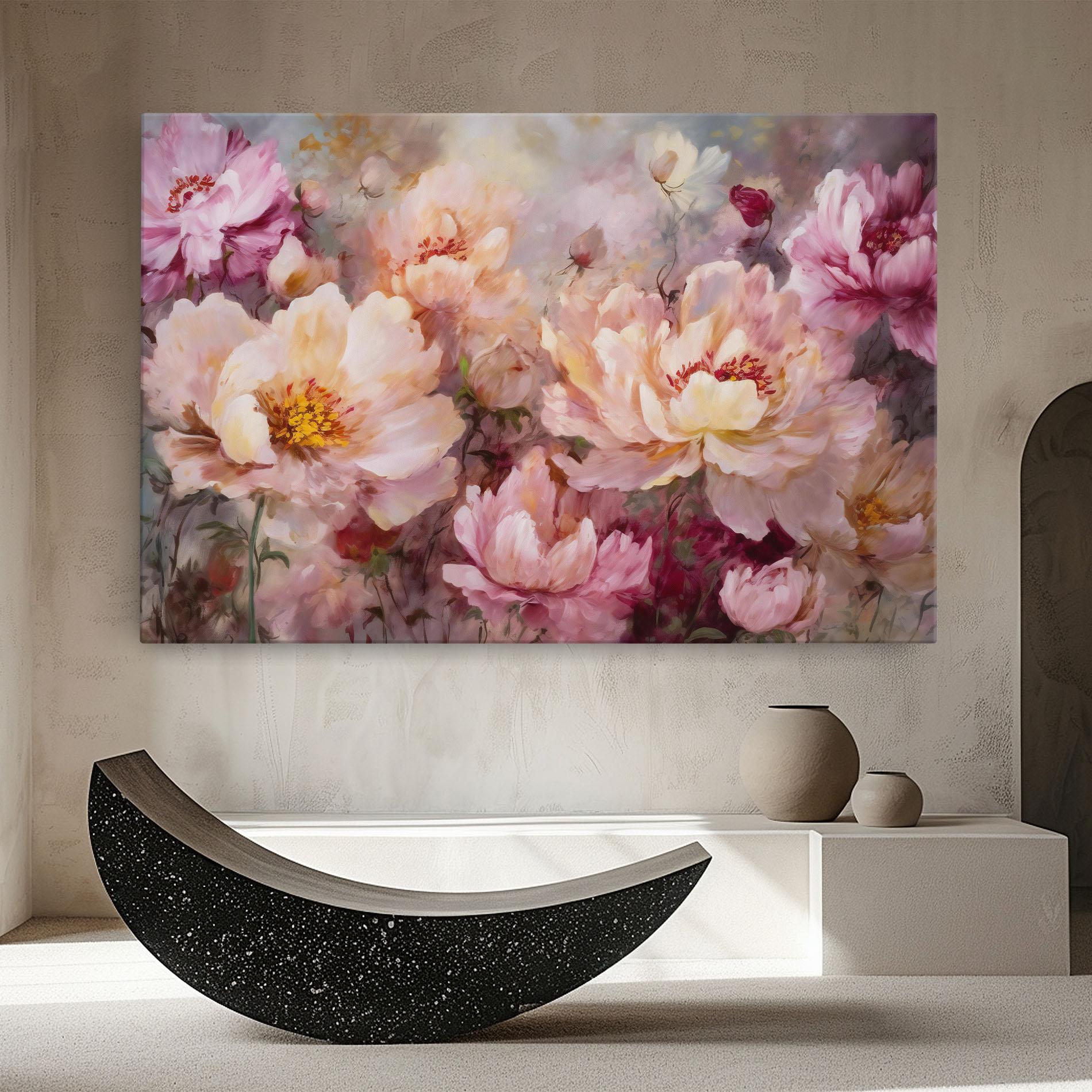 Tablou Canvas Peony Painting Art mockup 8
