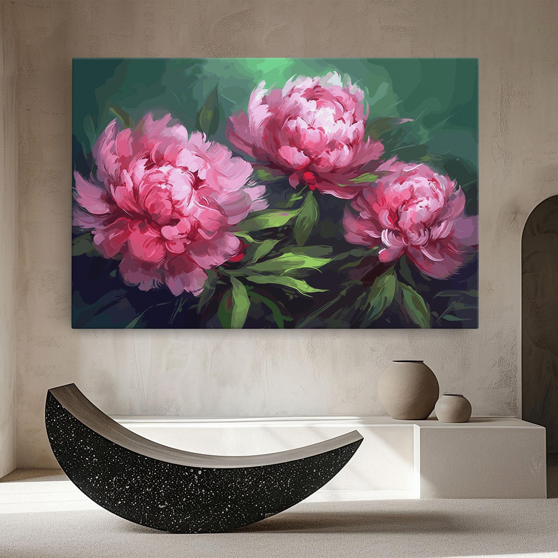 Tablou Canvas Pretty Peonies mockup 8