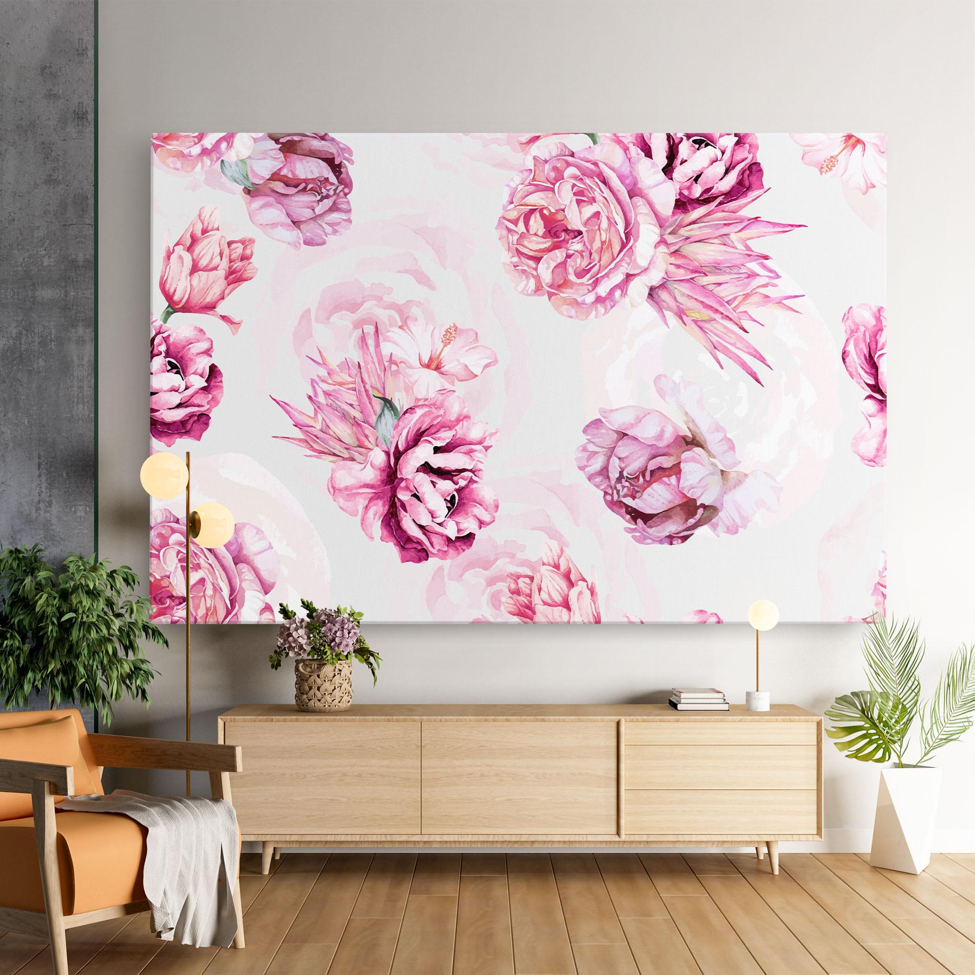 Tablou Canvas Blooming Peony mockup 9