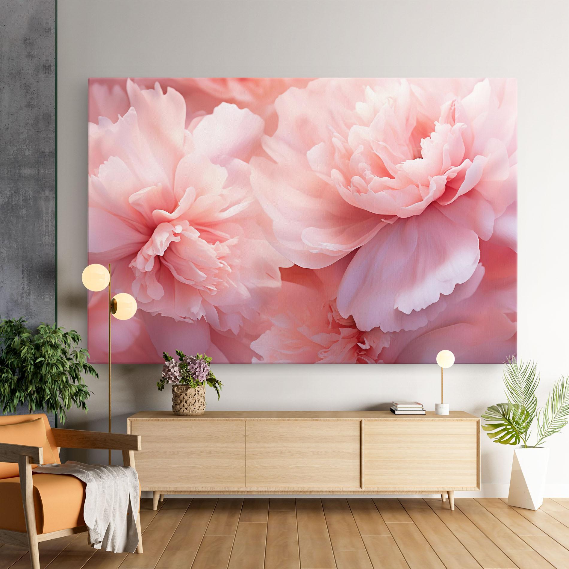 Tablou Canvas Close Up Dreamy Peony mockup 9