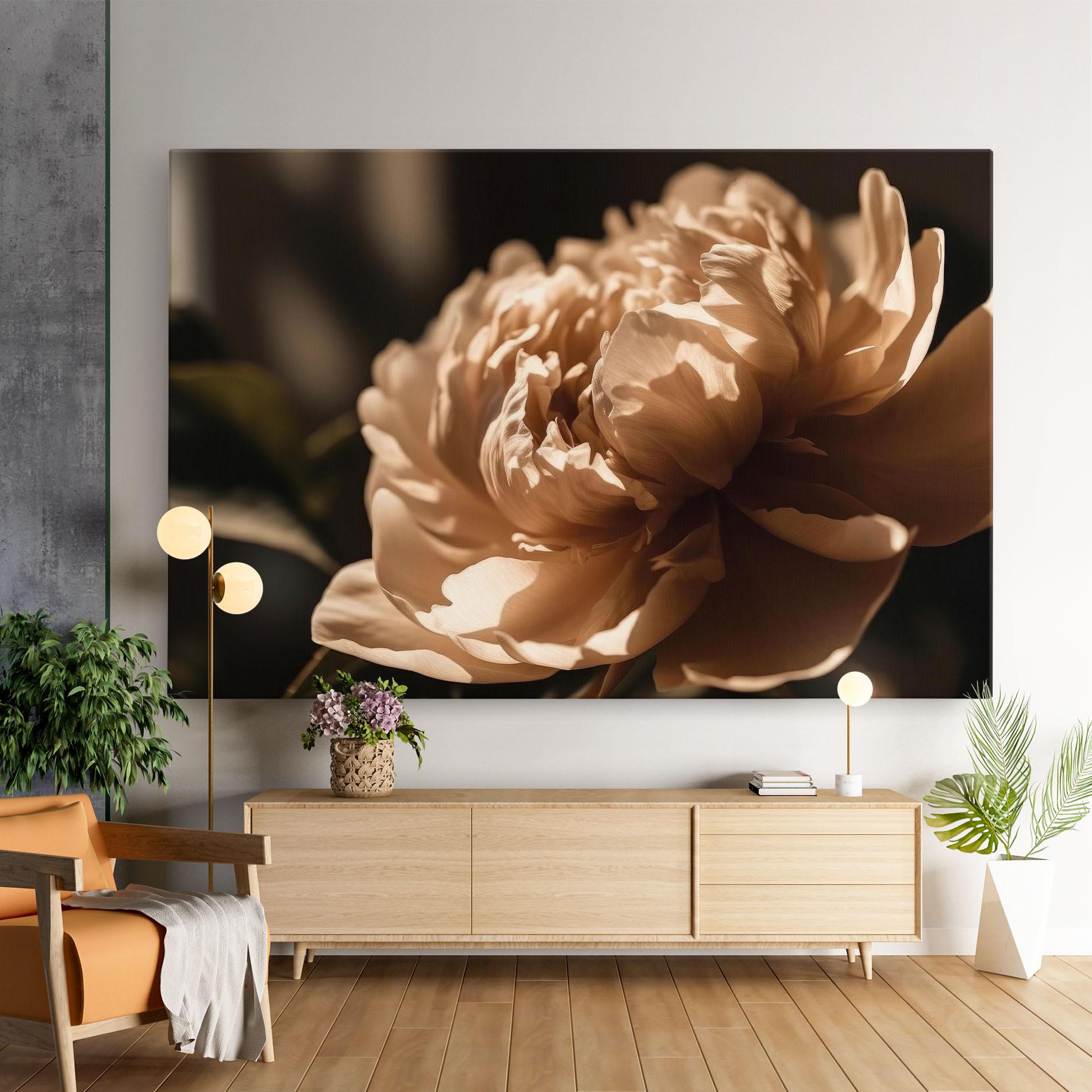 Tablou Canvas Cream Peony mockup 9