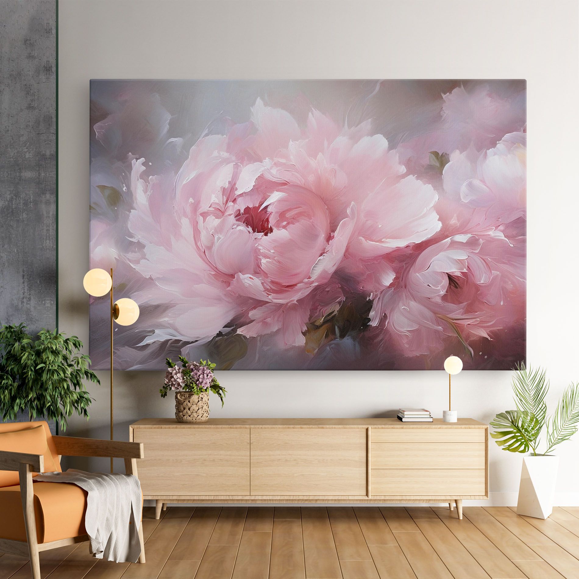 Dreamy Painting Peony mockup 9