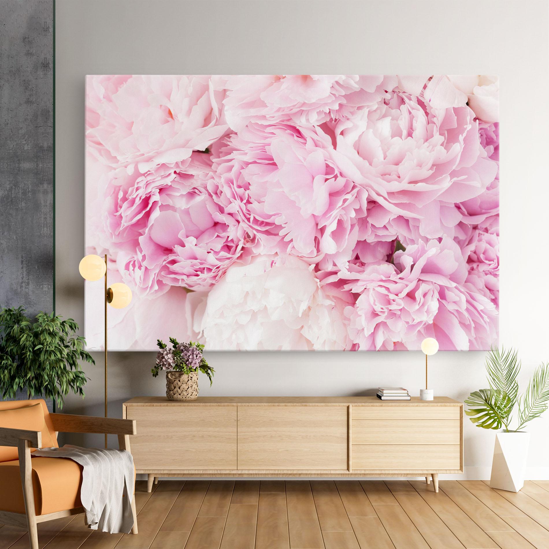 Tablou Canvas Dreamy Pink Pastel Peony mockup 9