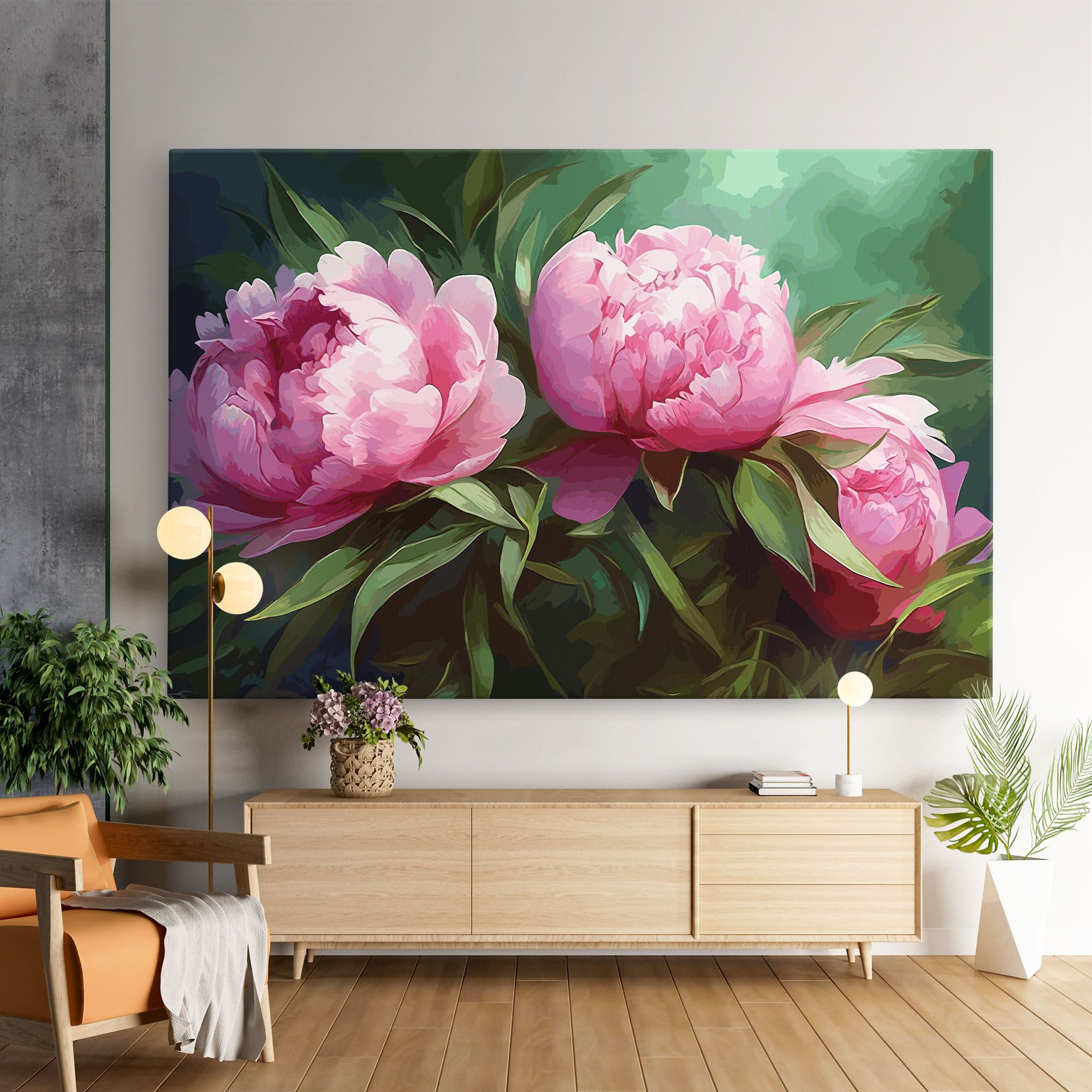 Peonies Art mockup 9