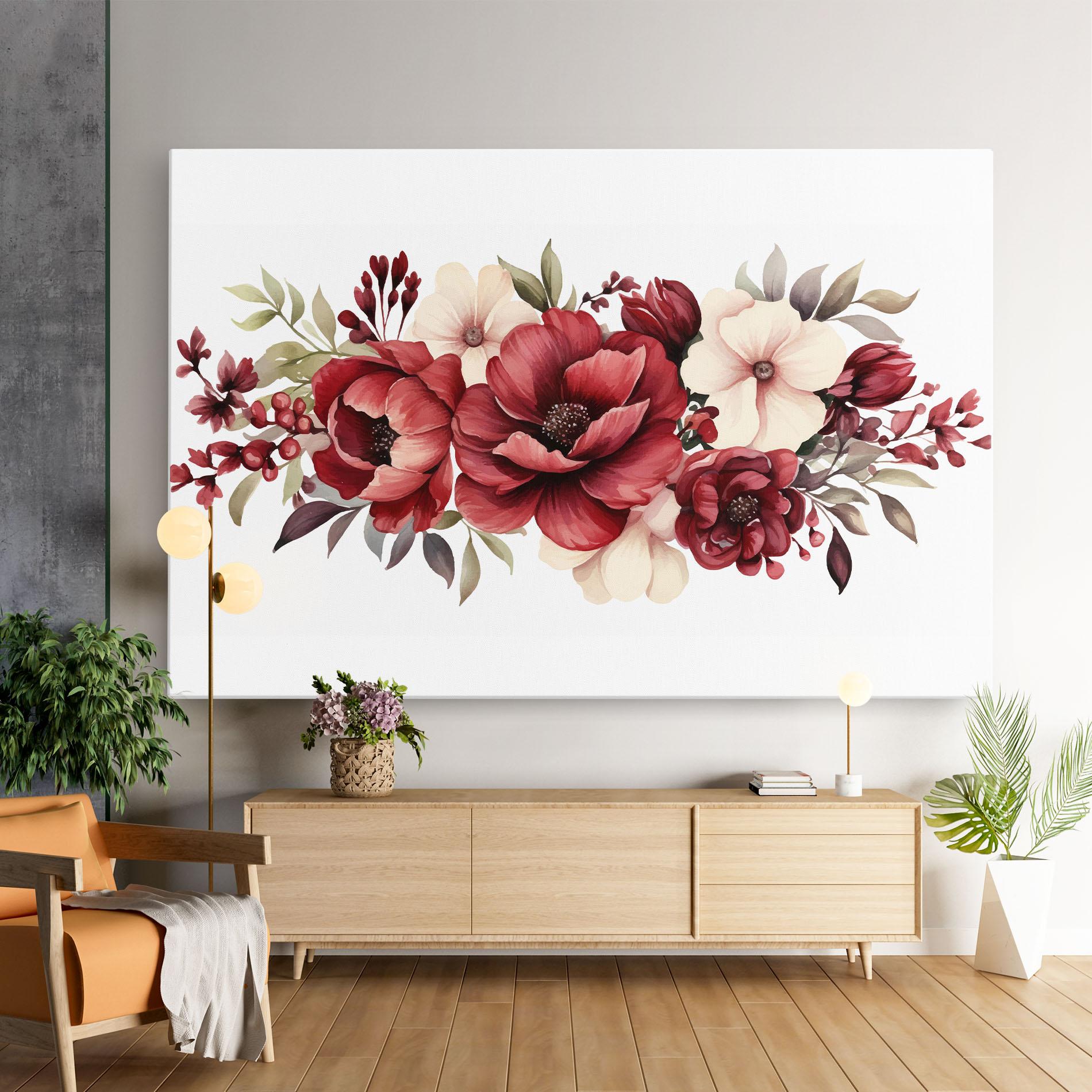 Tablou Canvas Red Peony mockup 9