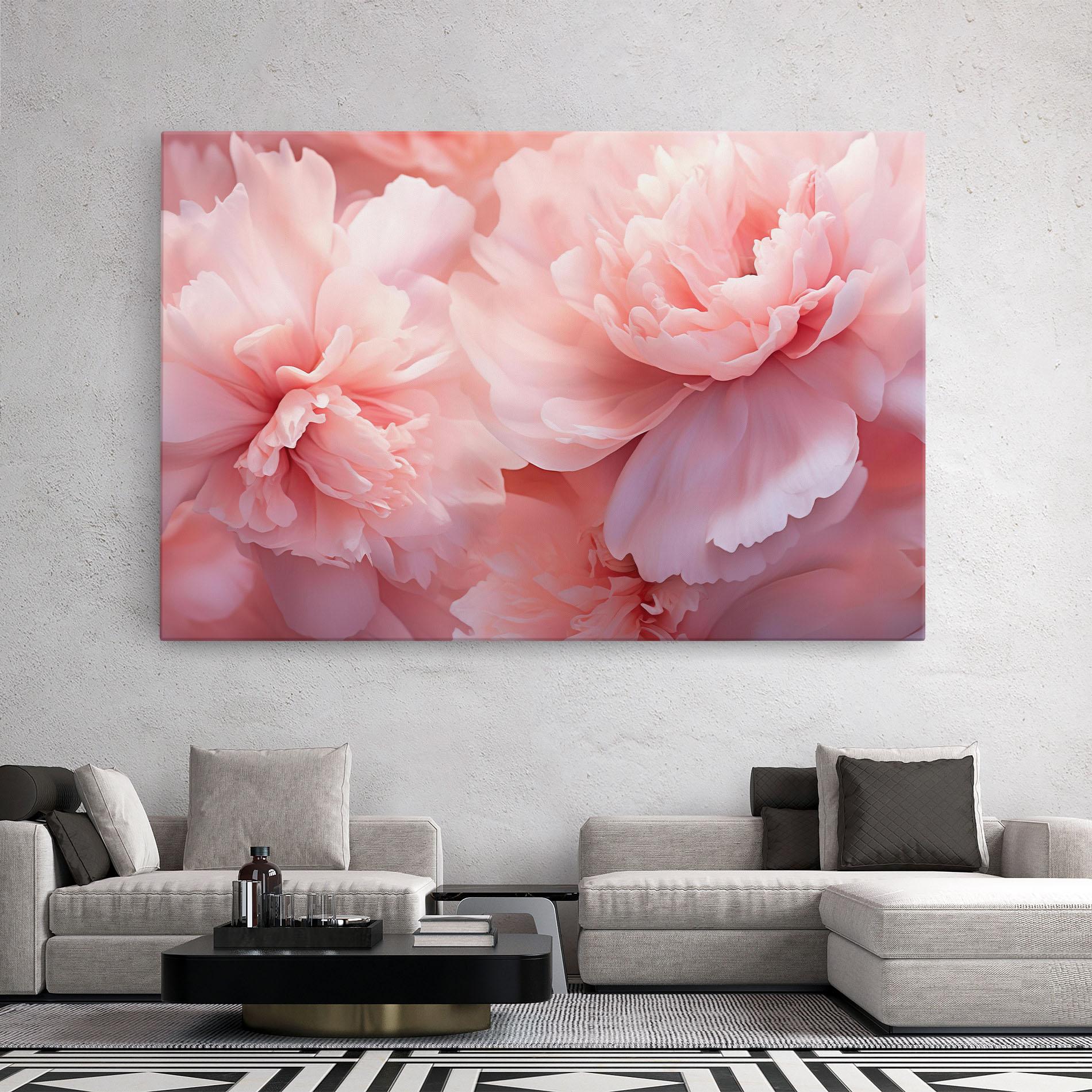 Tablou Canvas Close Up Dreamy Peony mockup 2