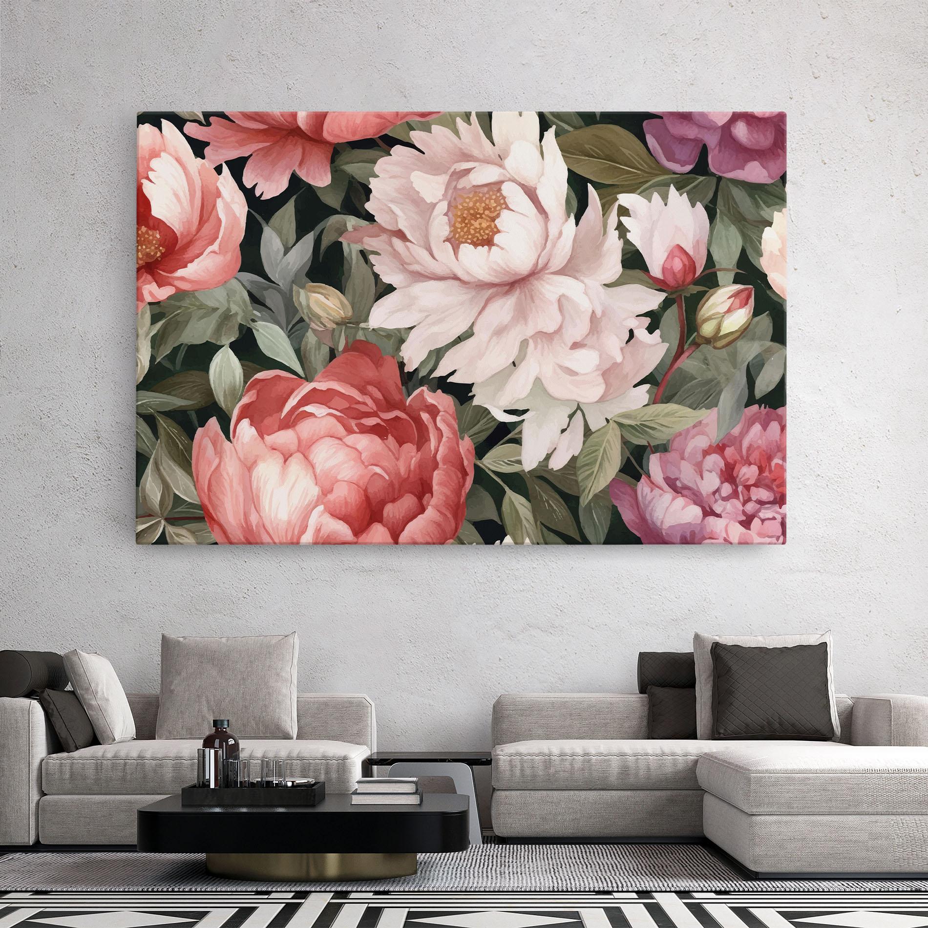 Tablou Canvas Light Peony Art mockup 2