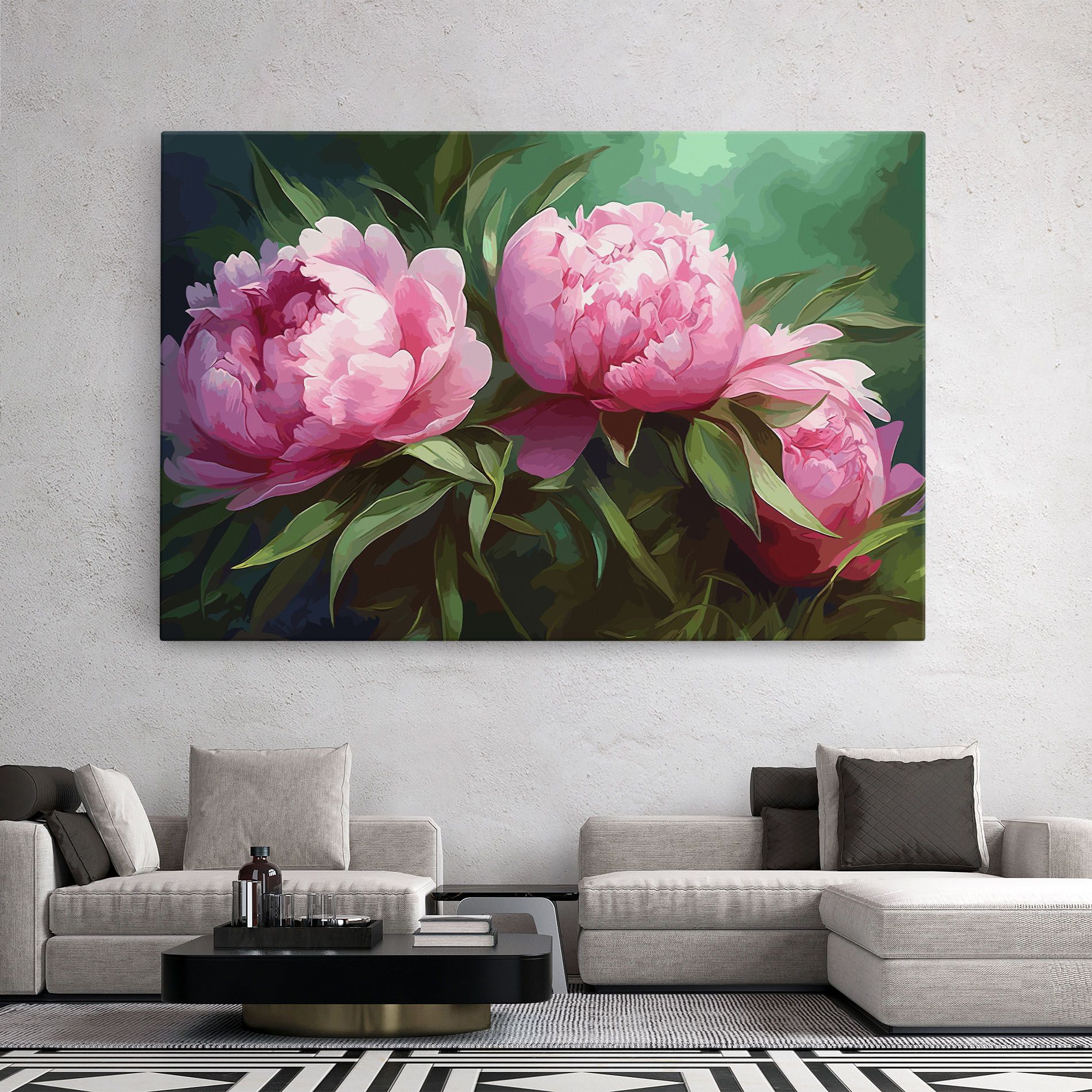 Peonies Art mockup 2