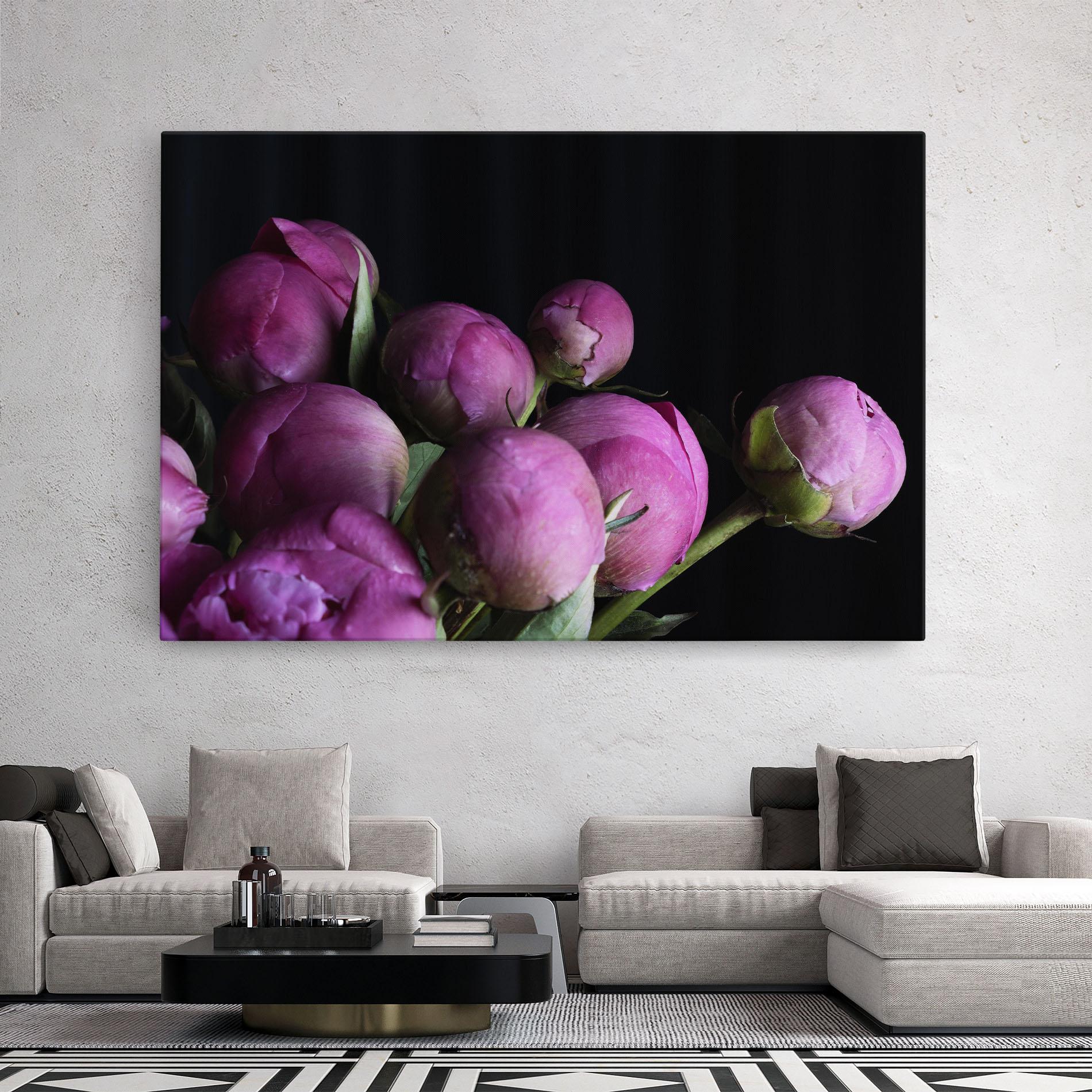 Tablou Canvas Peony Buds mockup 2