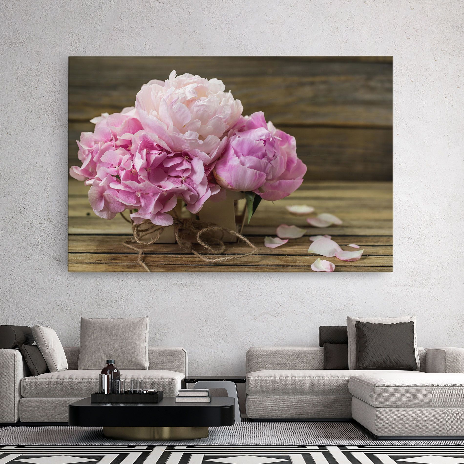 Peony On Table mockup 2