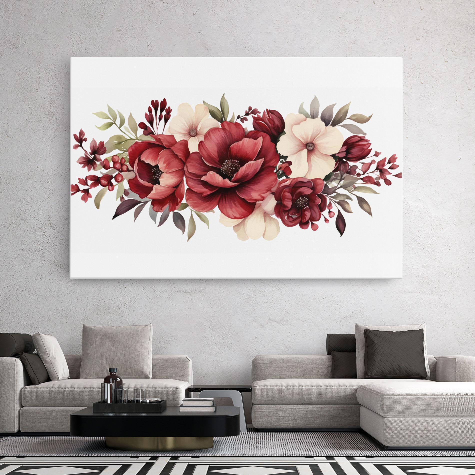 Tablou Canvas Red Peony mockup 2