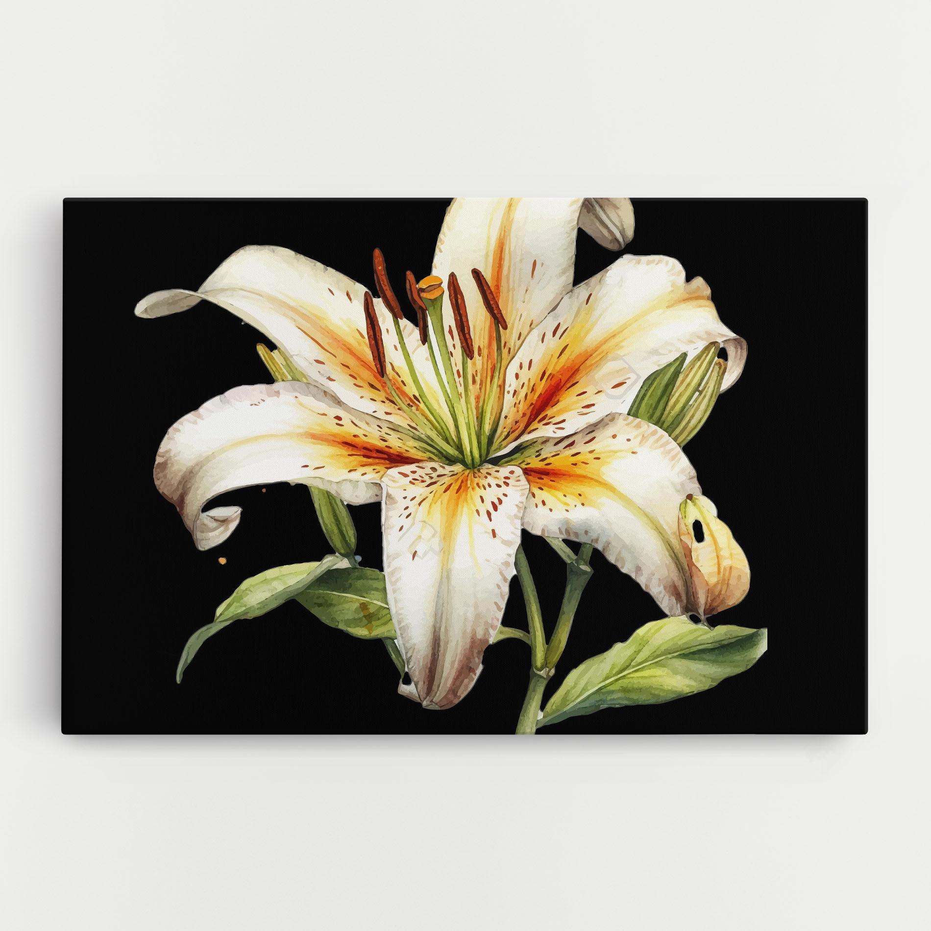 Tablou Canvas Beautiful White Lily mockup 0