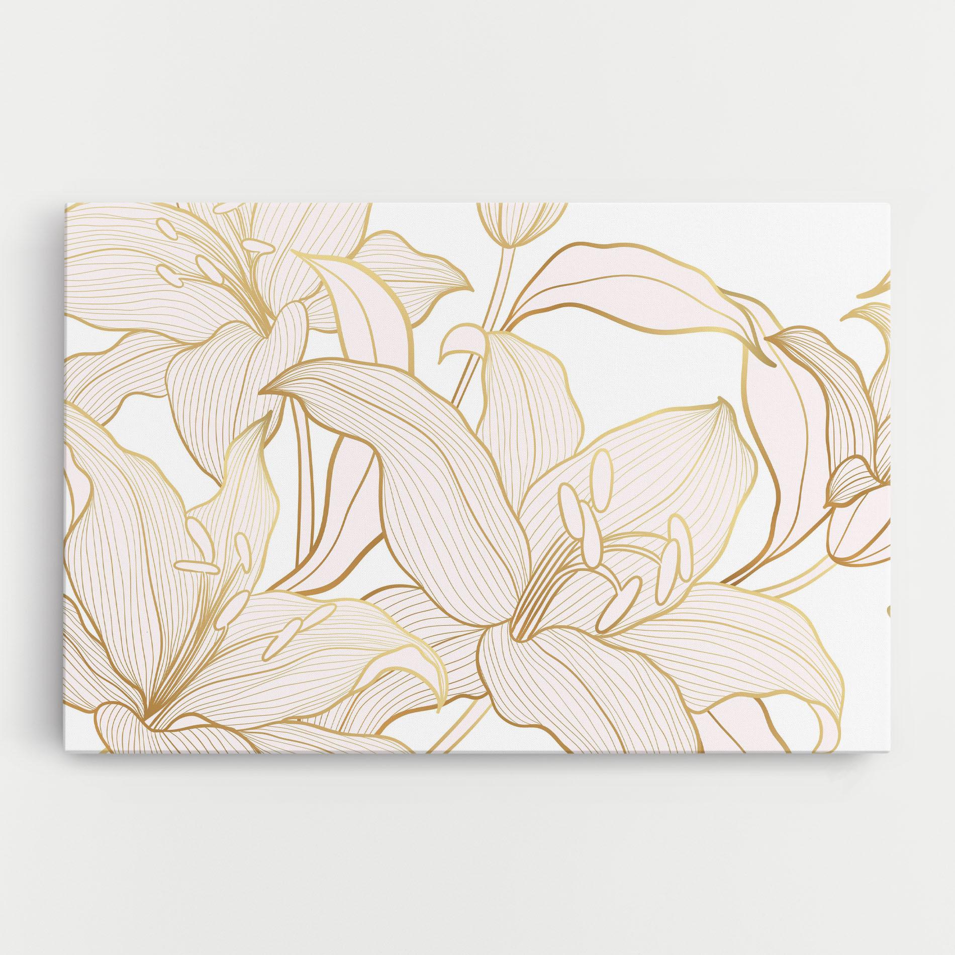 Tablou Canvas Gold Lily mockup 0