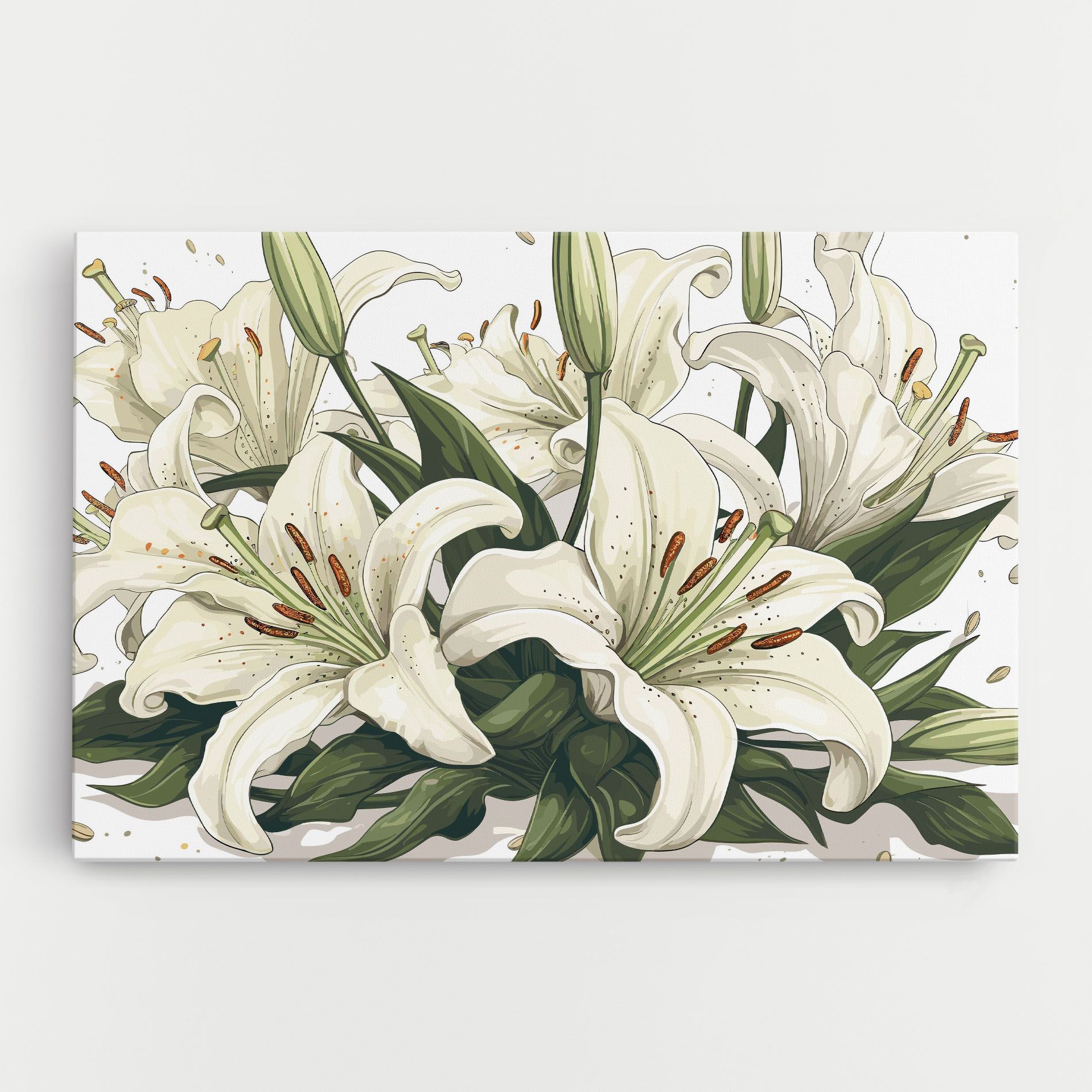 Grey White Lily mockup 0