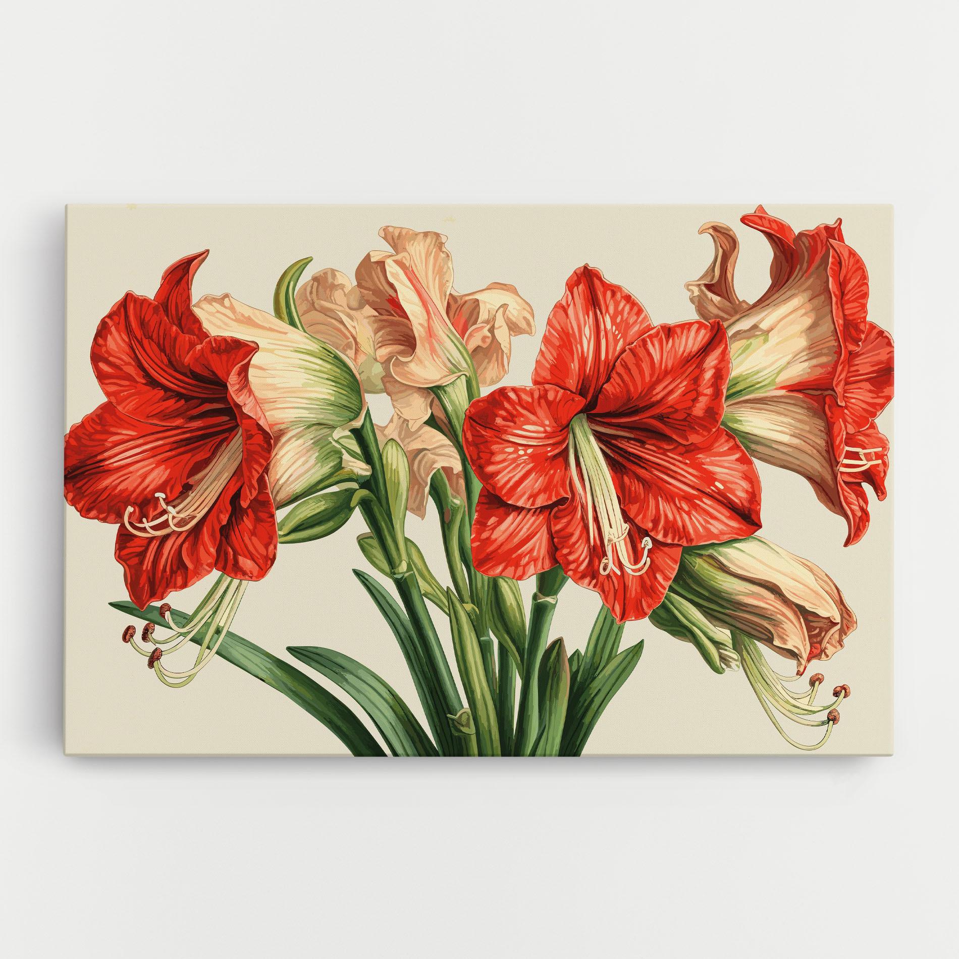 Tablou Canvas Orange Cream Lily mockup 0