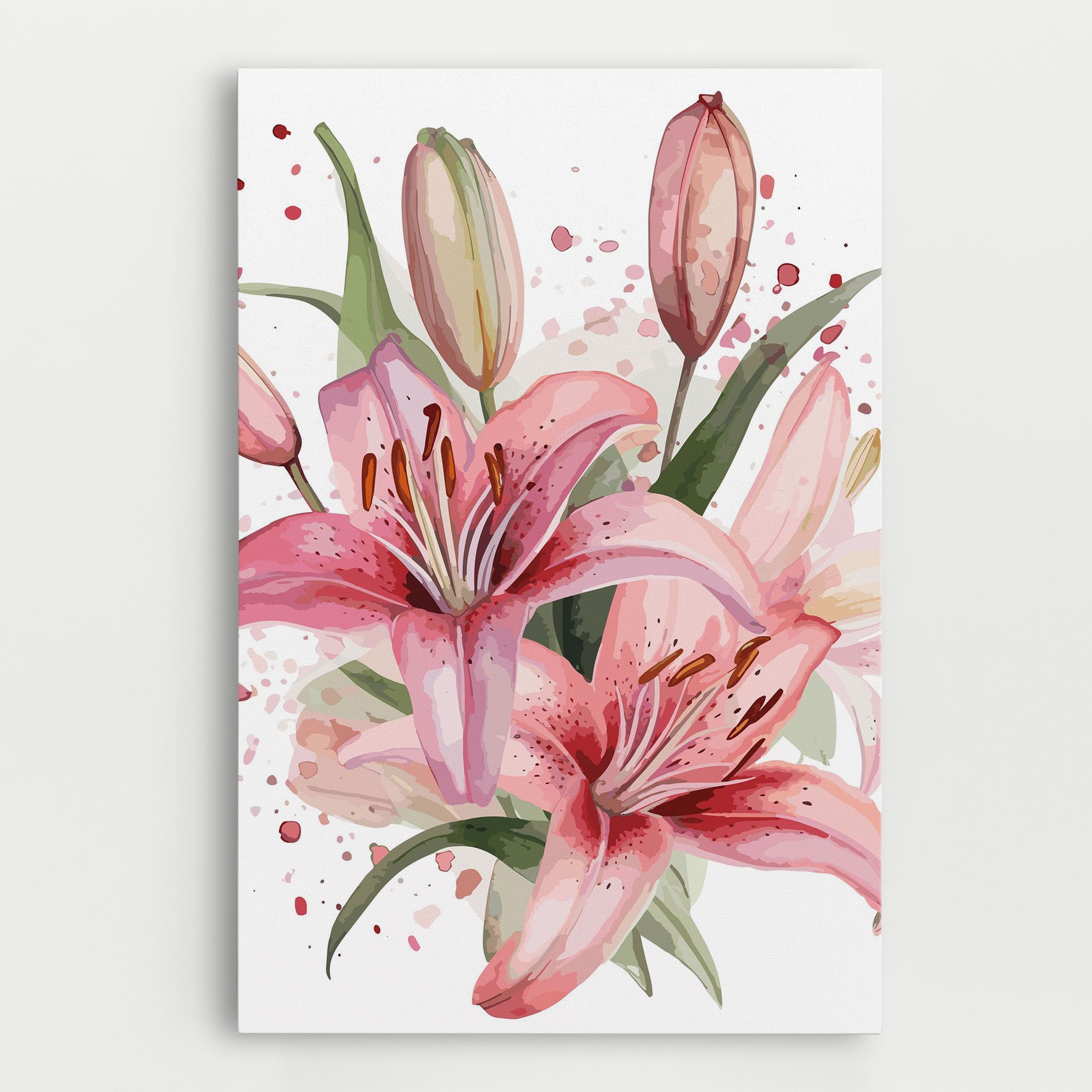Beautiful Pink Lily mockup 0
